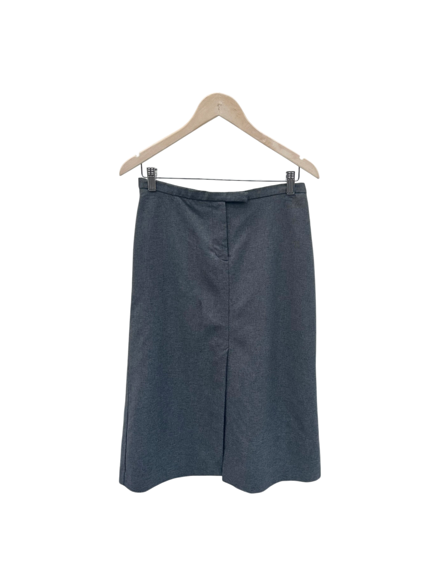 Vintage 90s Classic Grey Midi Skirt (S/M)