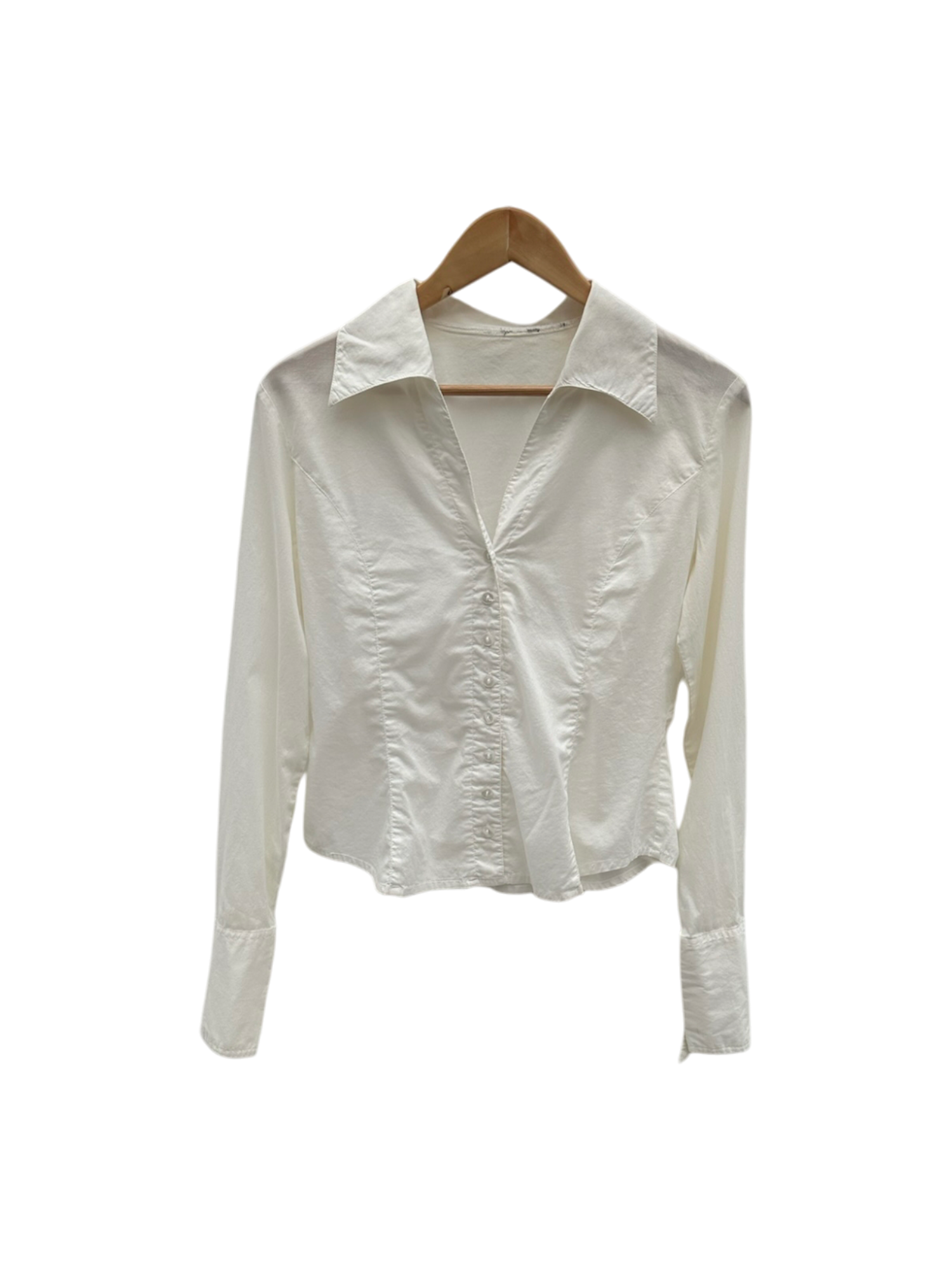 Vintage 90s Cotton Fitted Button Up (M)