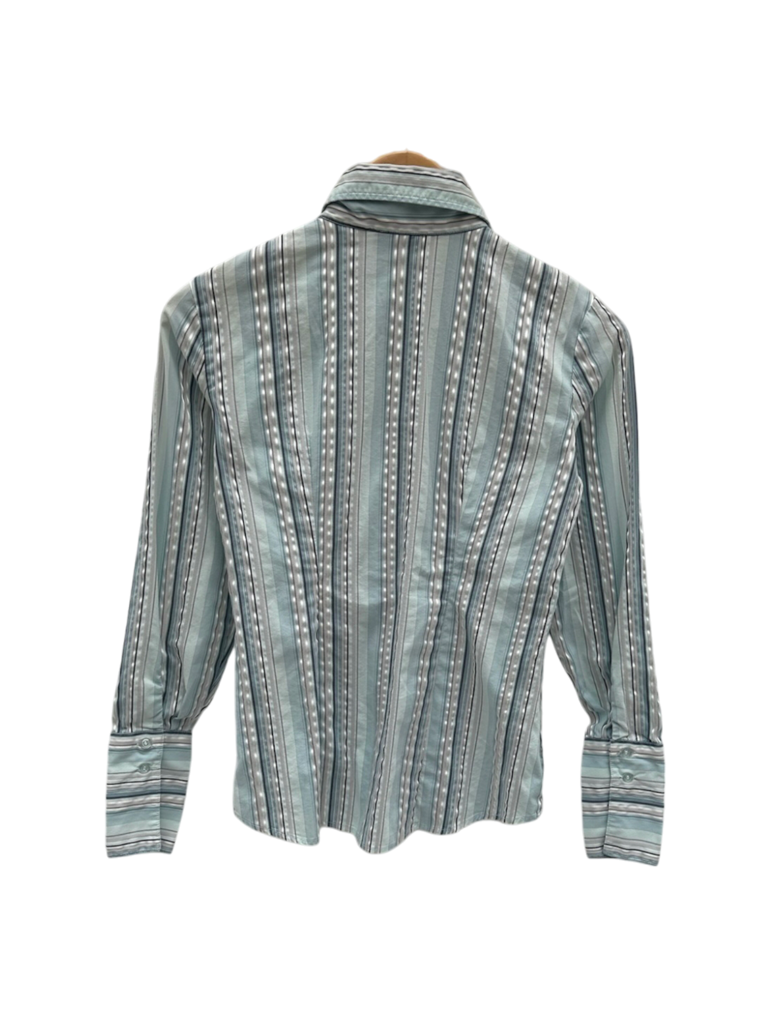 Vintage 90s Striped Fitted Button Up (XS/S)