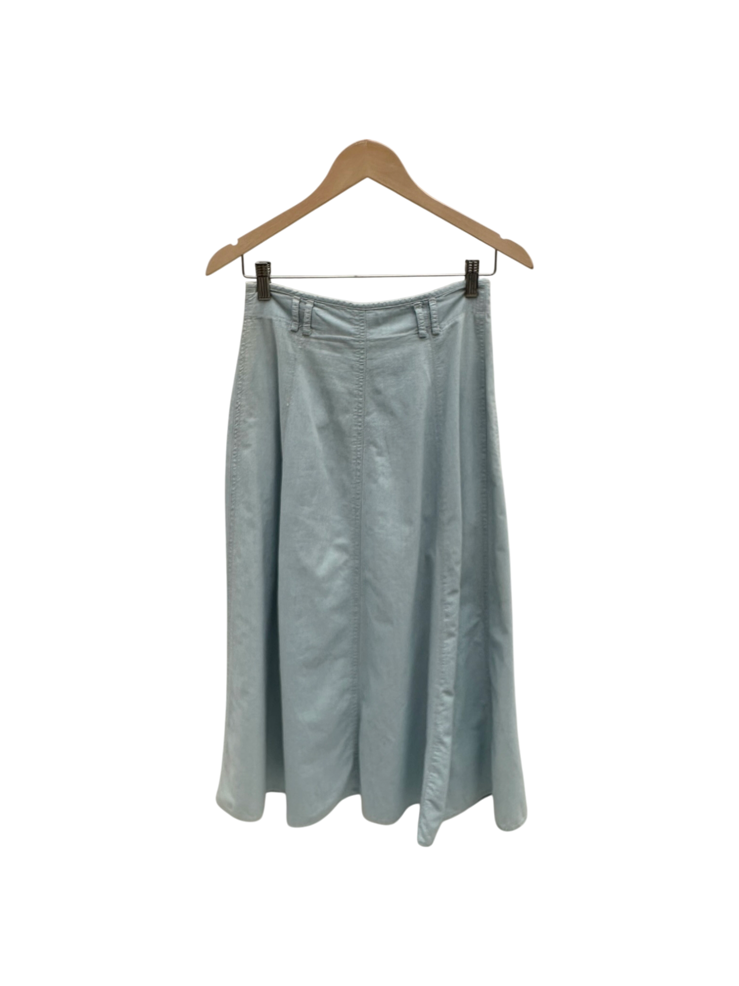 Vintage 90s Denim Light Wash Midi Skirt (M)