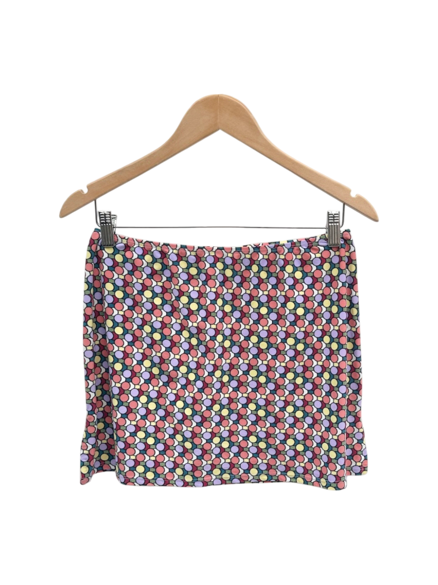 Vintage 90s Geometric Mini Skirt (M)
