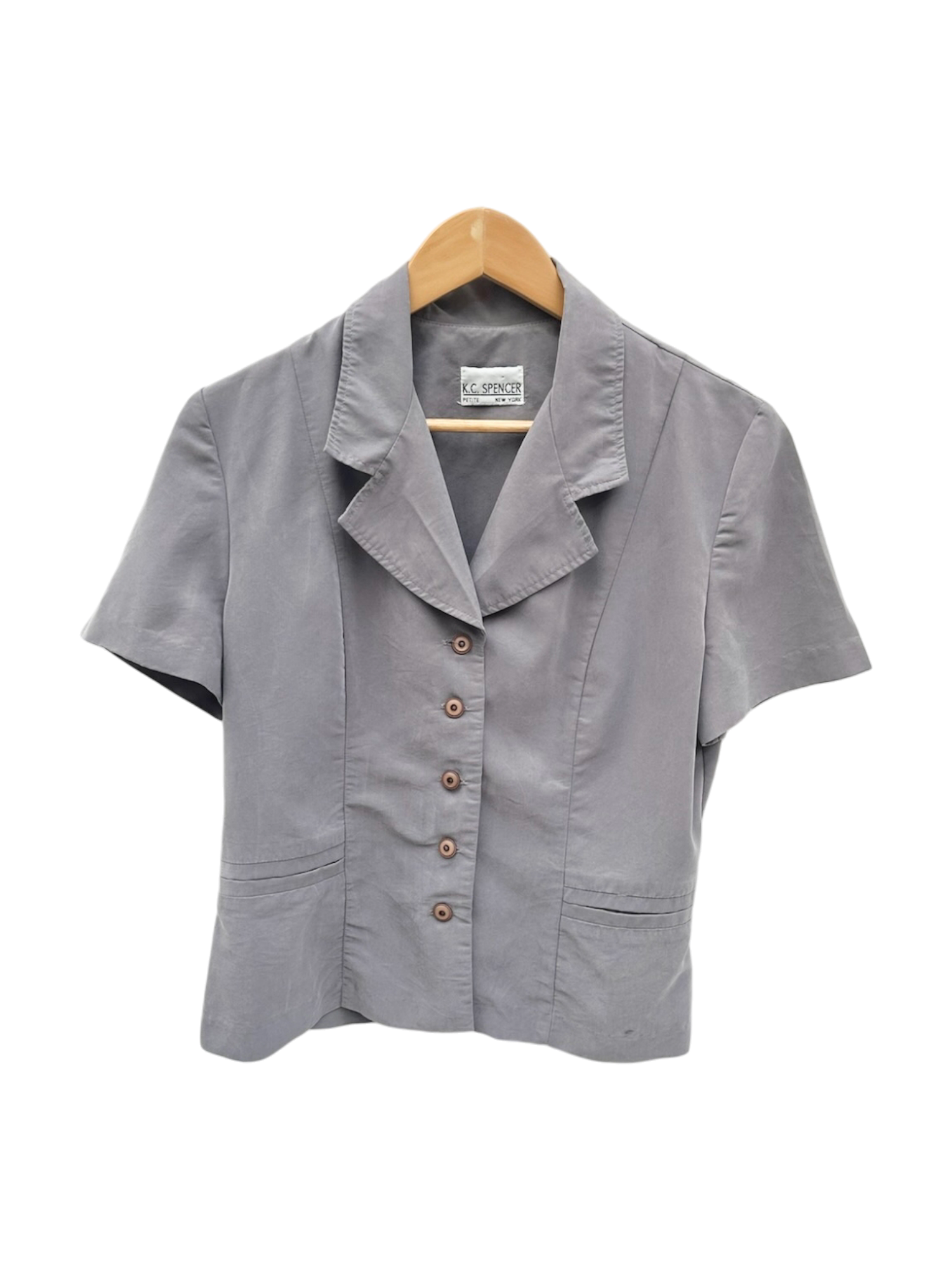 Vintage 90s Lilac Retro Short Sleeve (M)