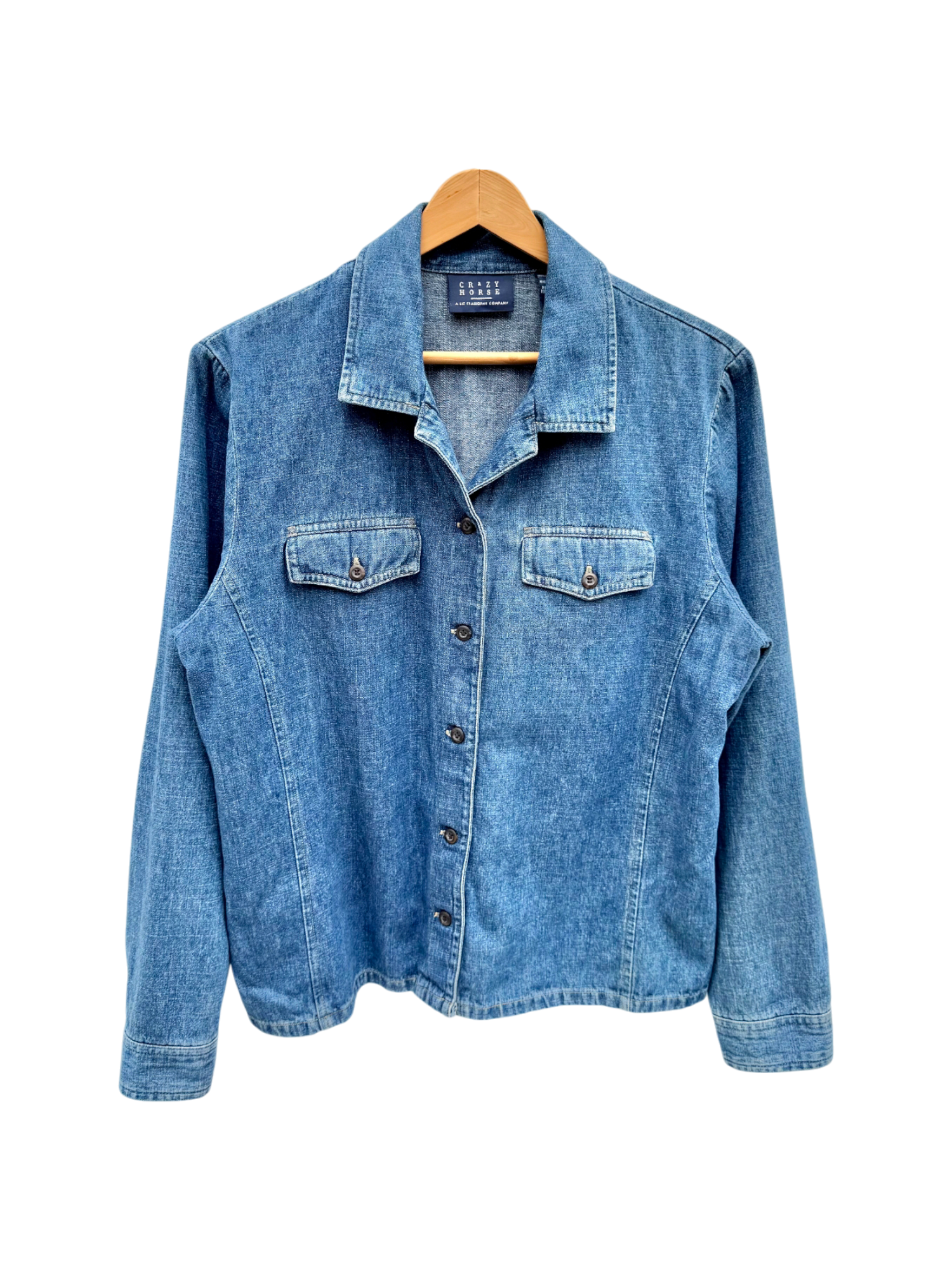 Vintage 90s Classic Denim Button Up (L)