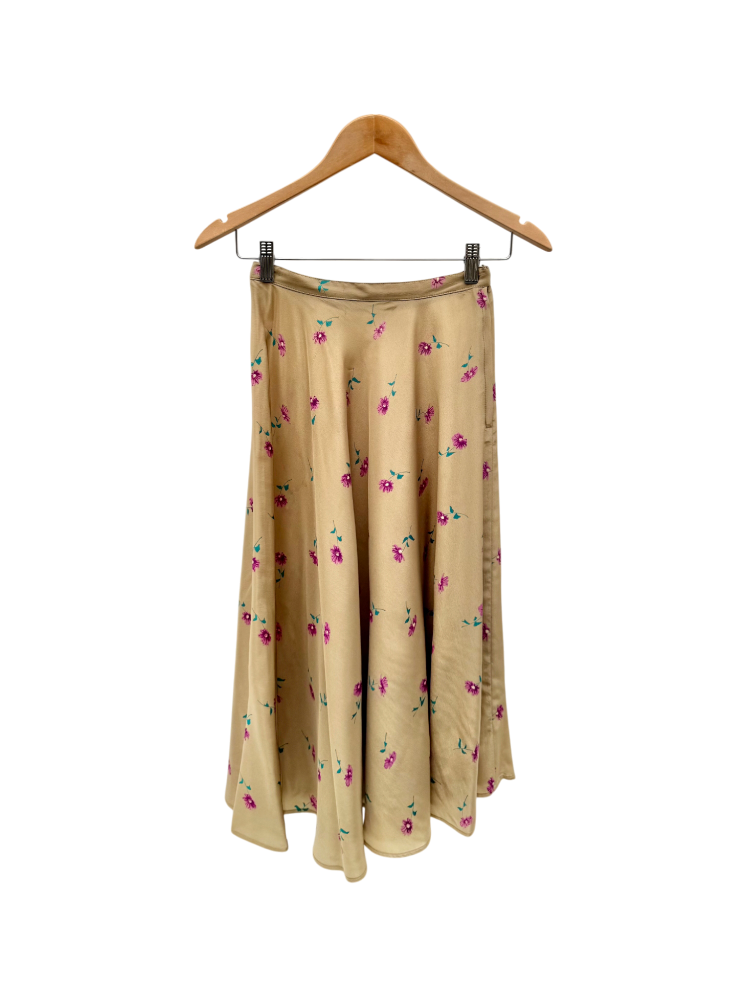 Vintage 90s Dainty Floral Midi Skirt (XS)