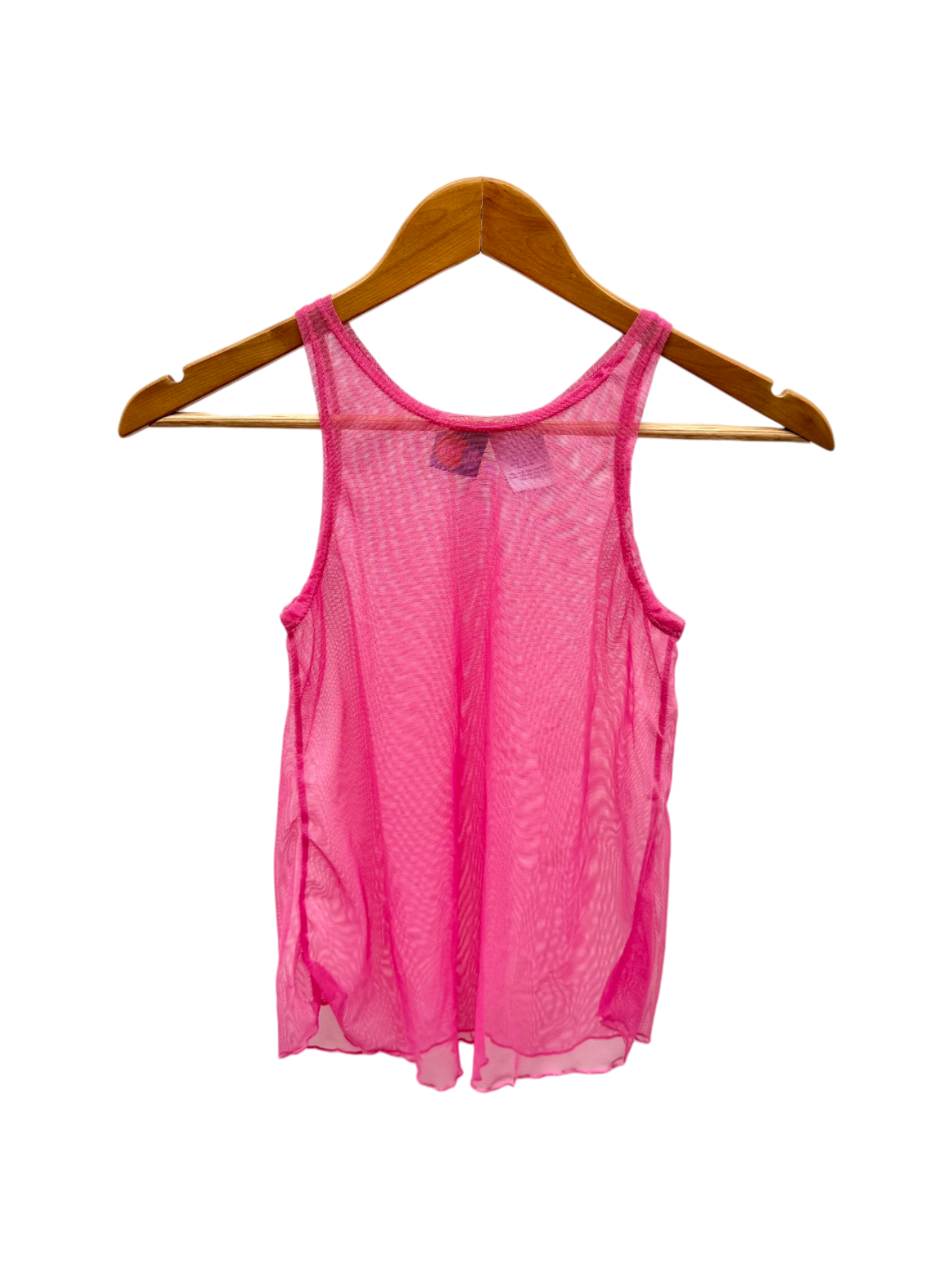 Vintage Sheer Mesh High Neck Tank (XS)