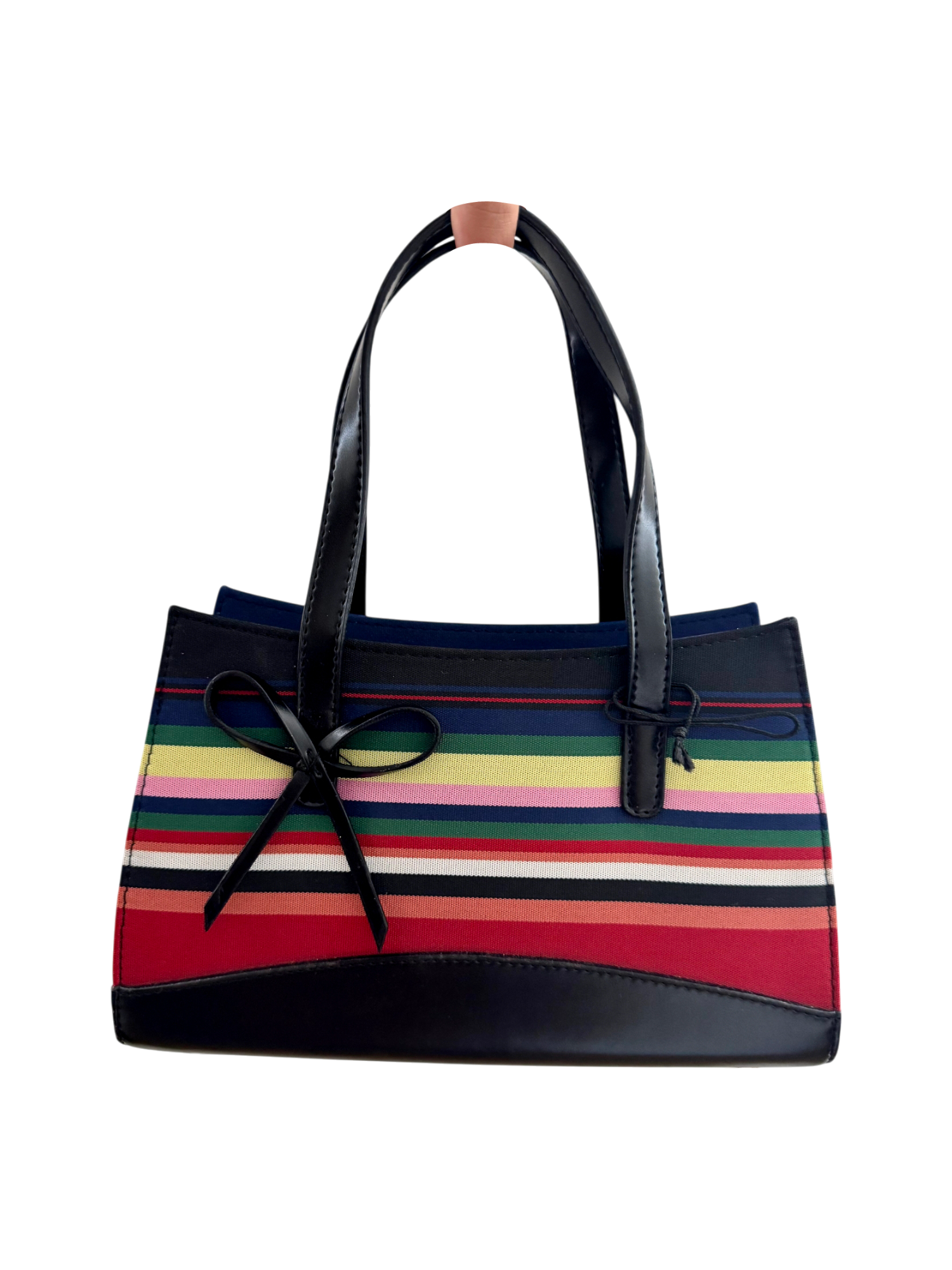 Retro Rainbow Striped Purse