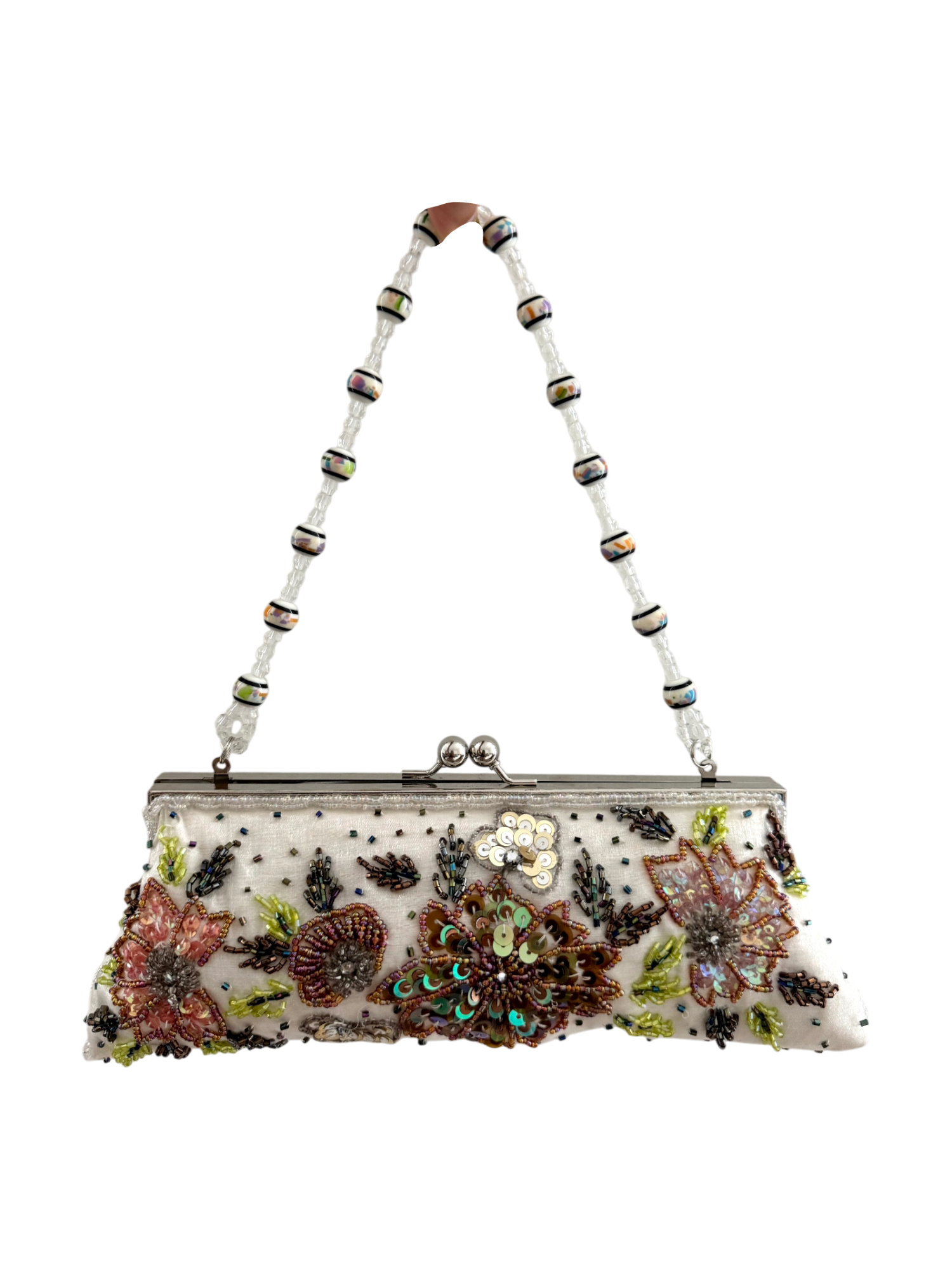 Vintage 90s Dainty Beaded Purse