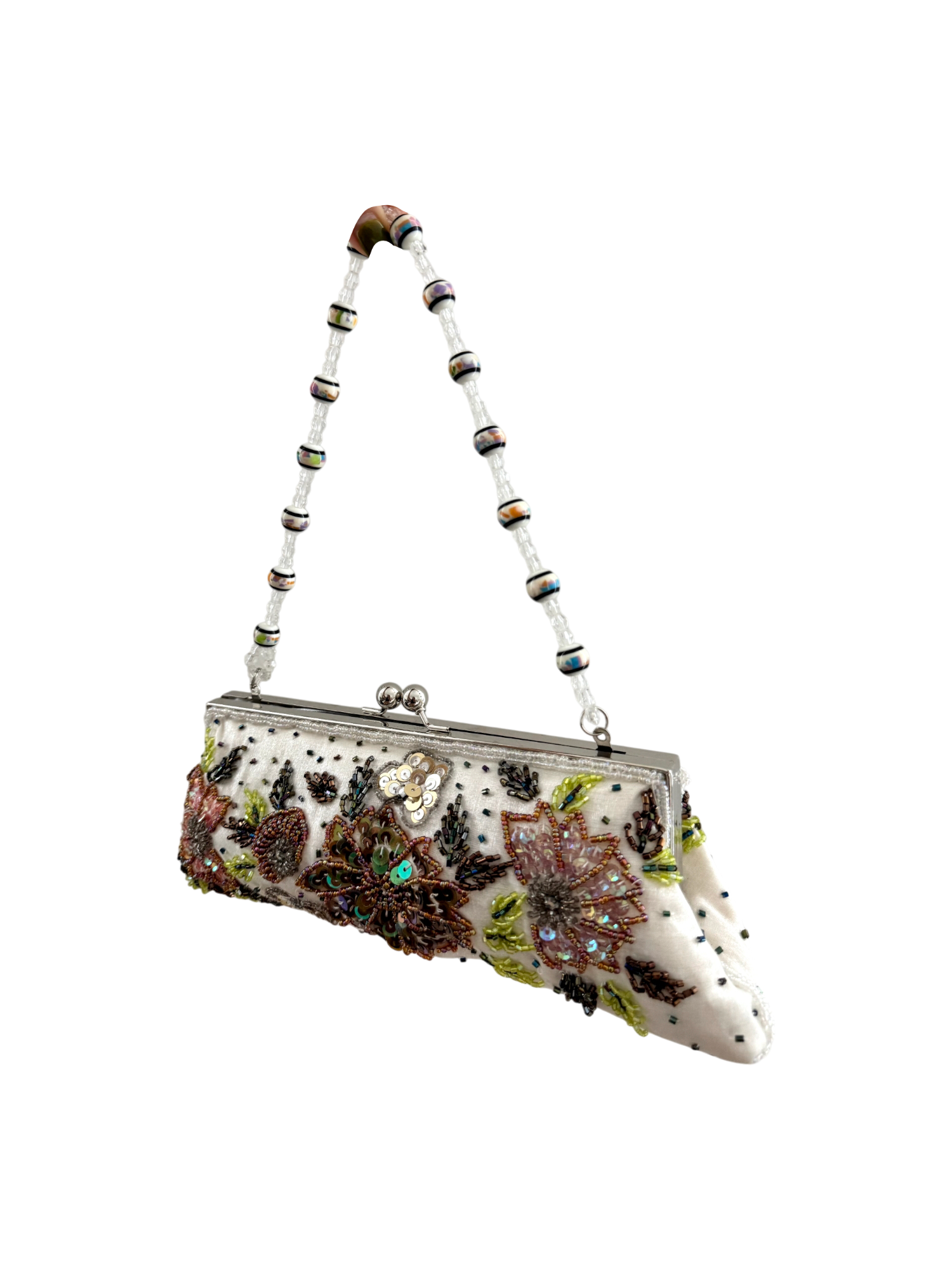 Vintage 90s Dainty Beaded Purse