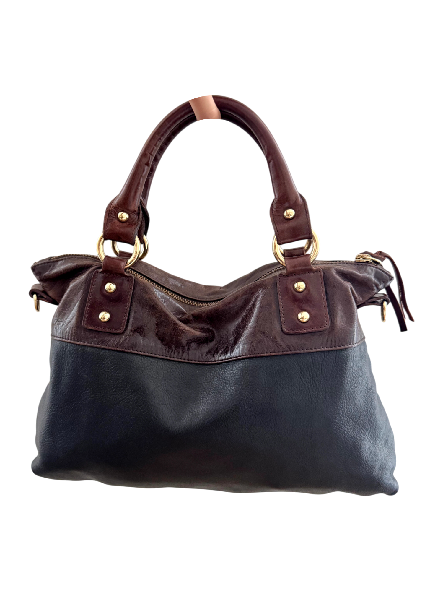 Vintage 90s Retro Colorblock Leather Purse