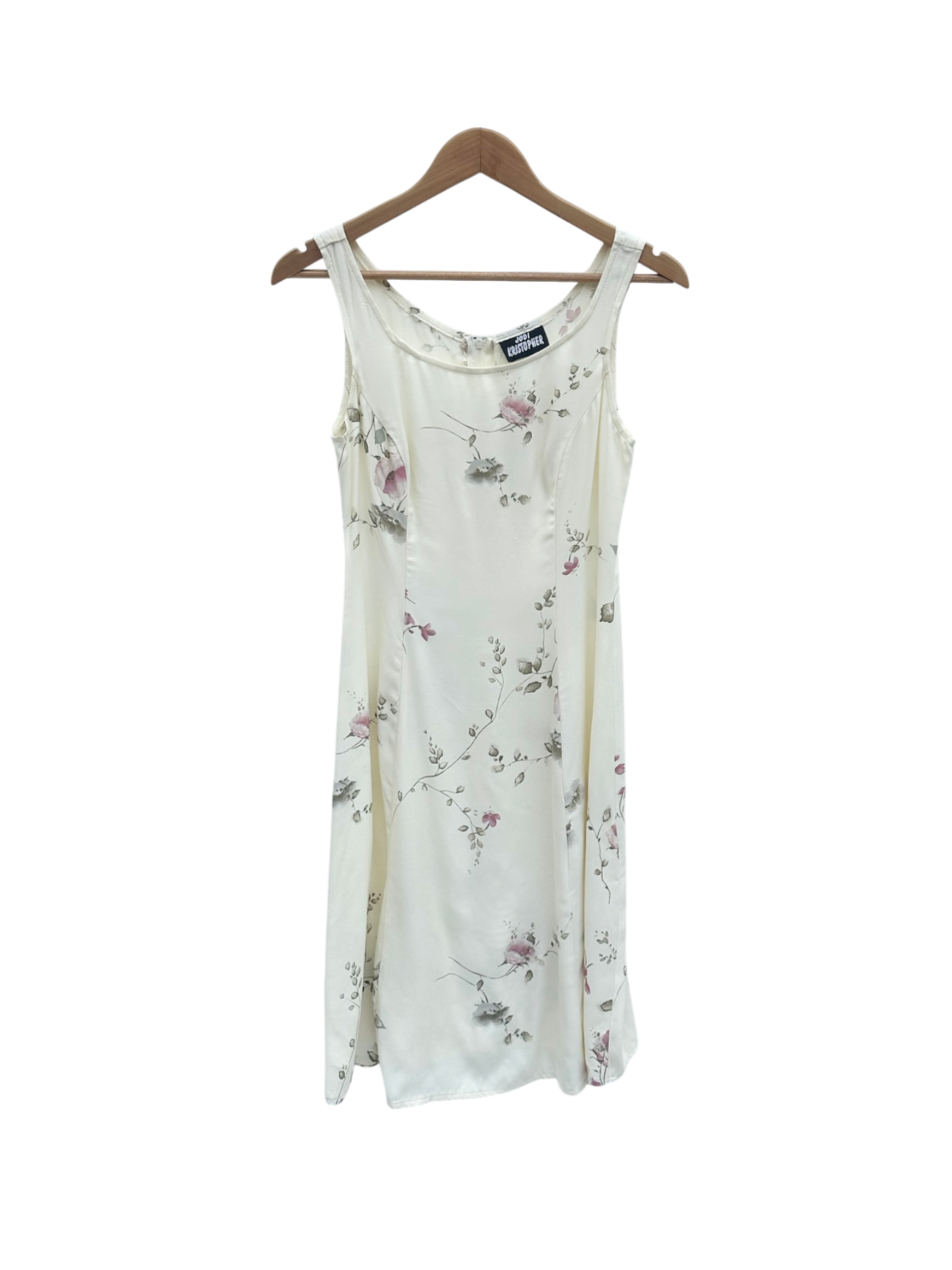 Vintage 90s Peasant Floral Midi Dress (S)