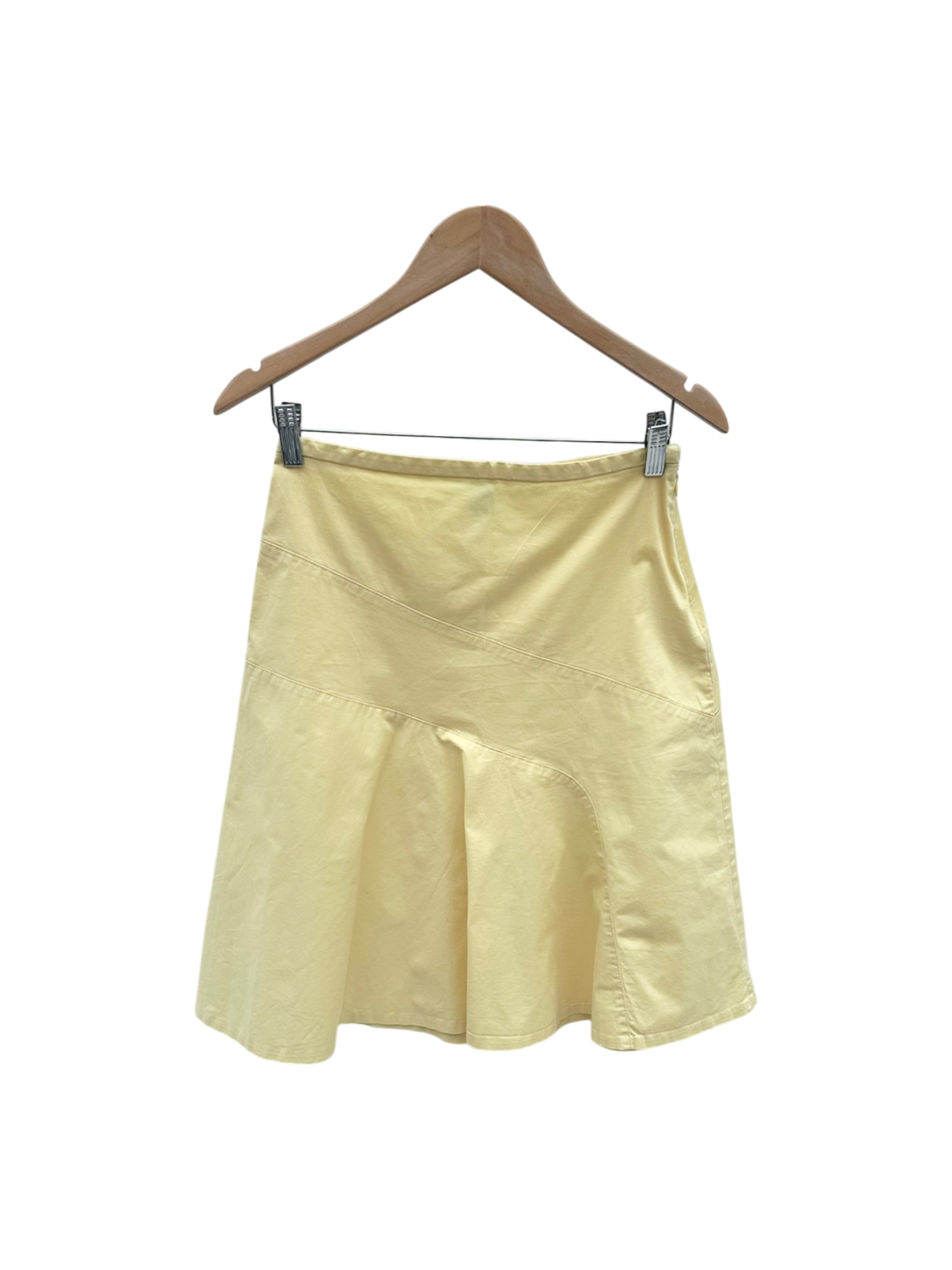 Vintage 90s GAP Banana Yellow Midi Skirt (S)