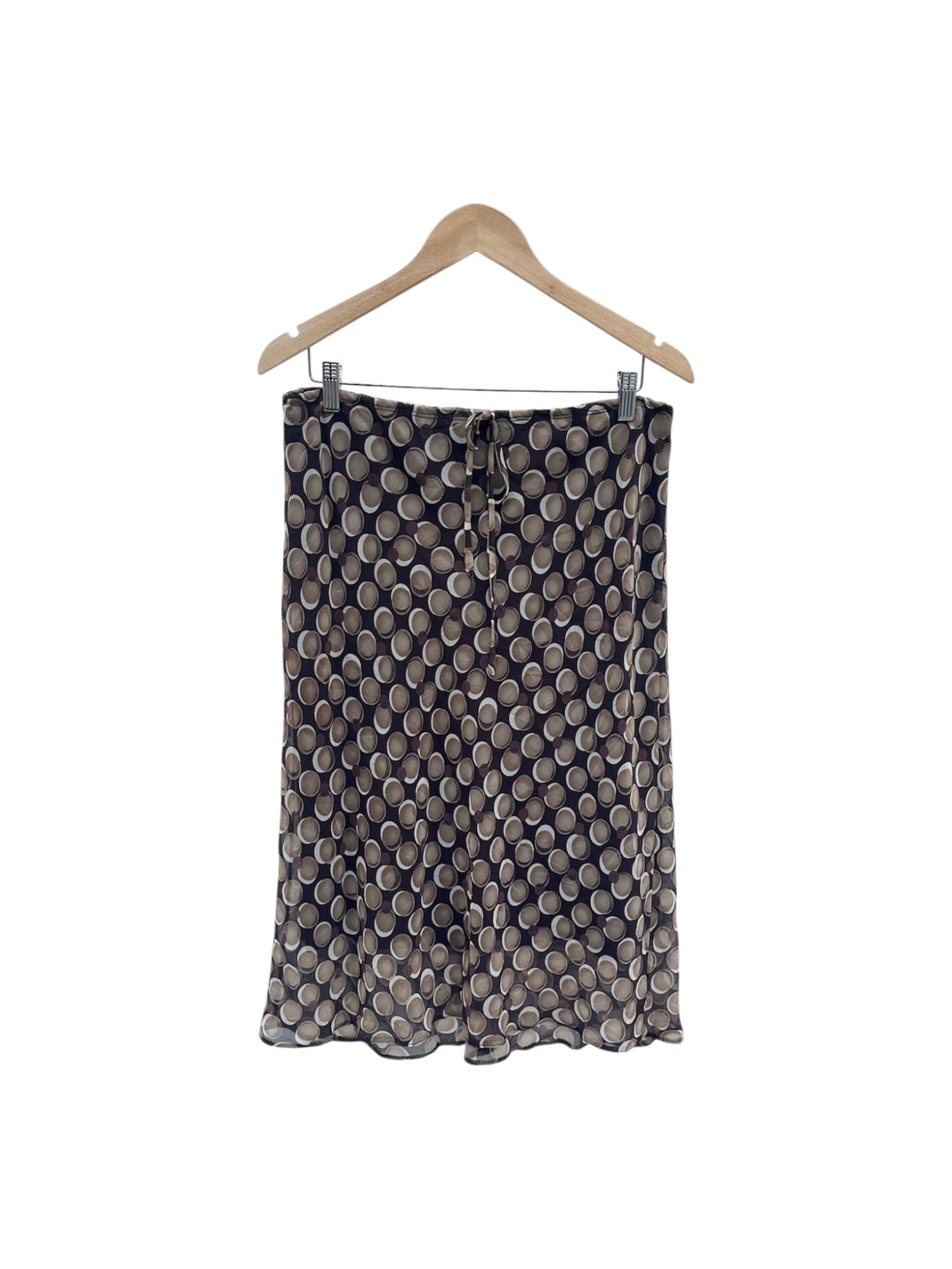 Vintage 90s Retro Geometric Midi Skirt (L)