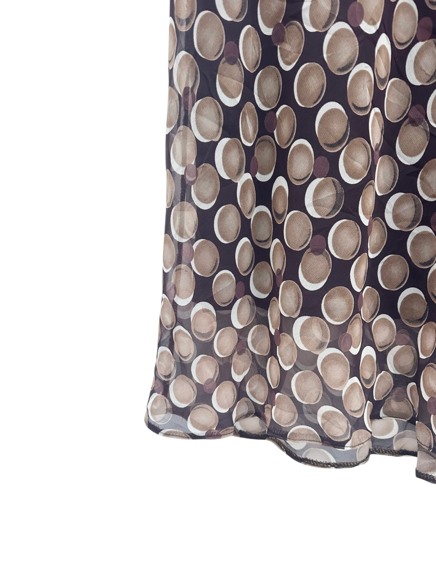 Vintage 90s Retro Geometric Midi Skirt (L)
