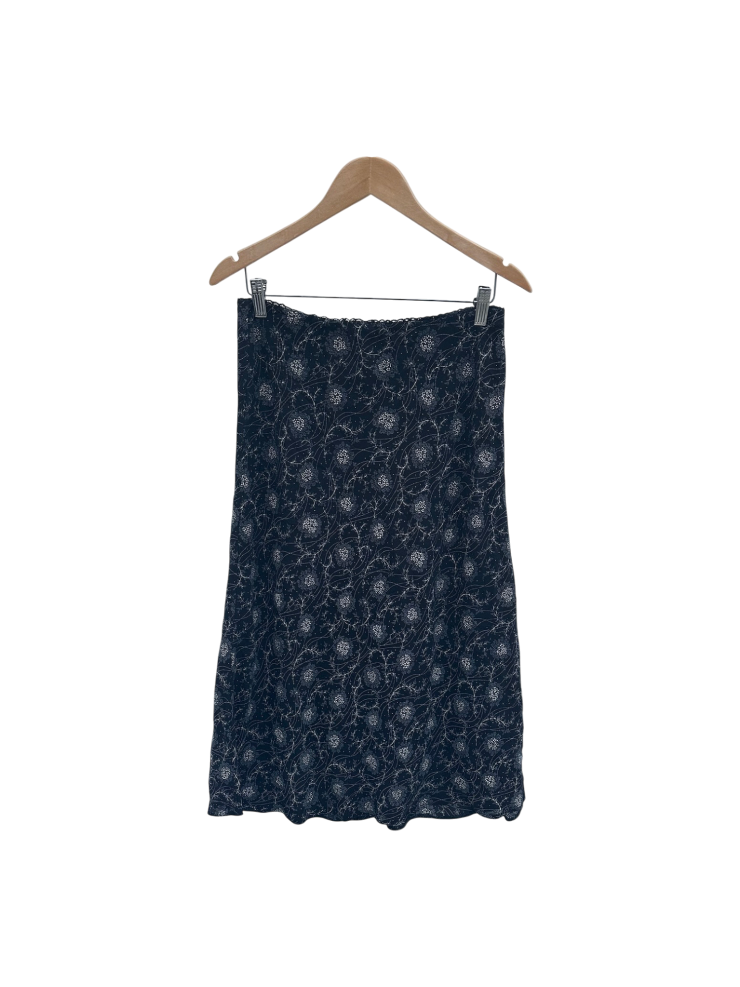 Vintage 90s Retro Floral Midi Skirt (L)
