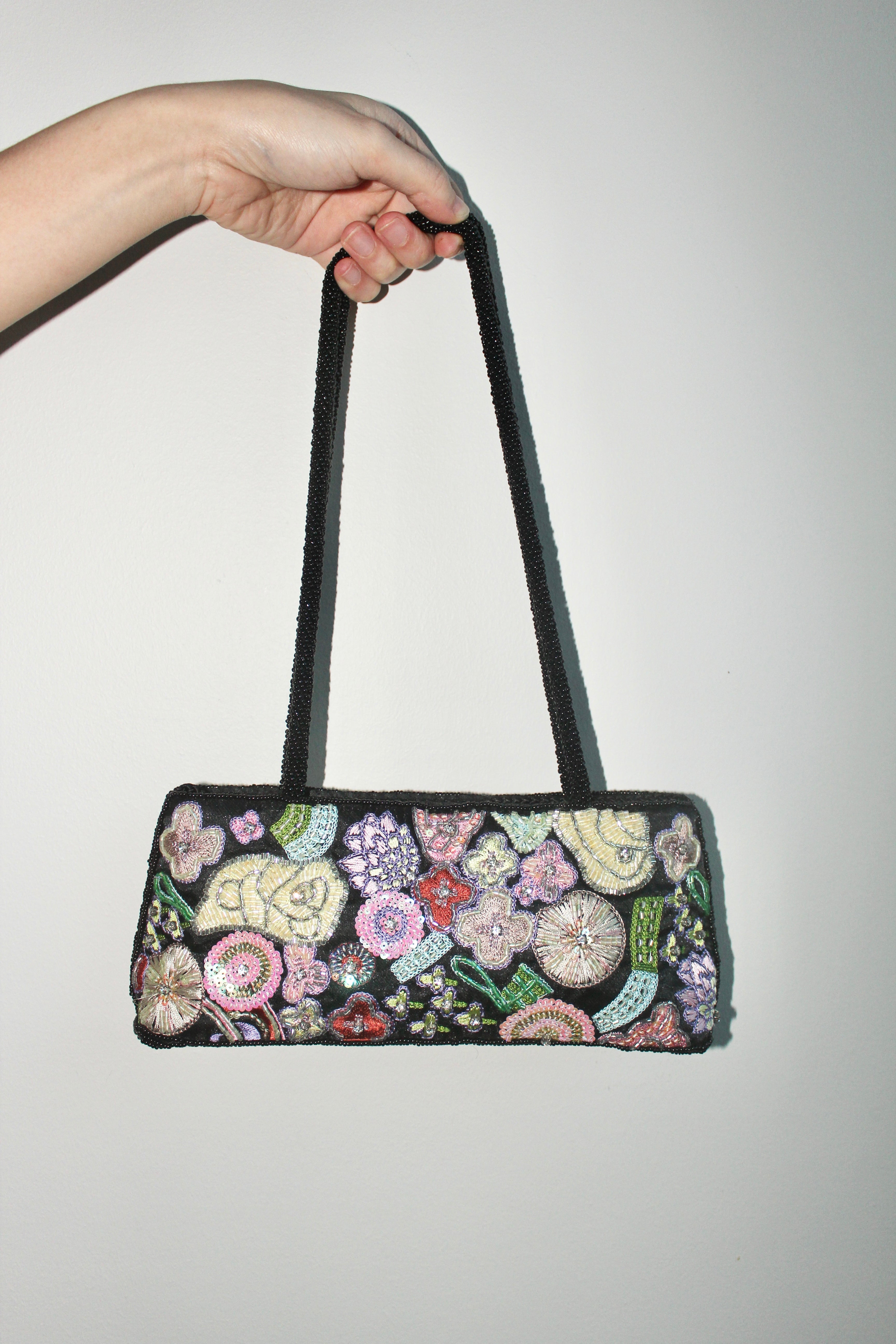 Vintage Dainty Floral Beaded Purse