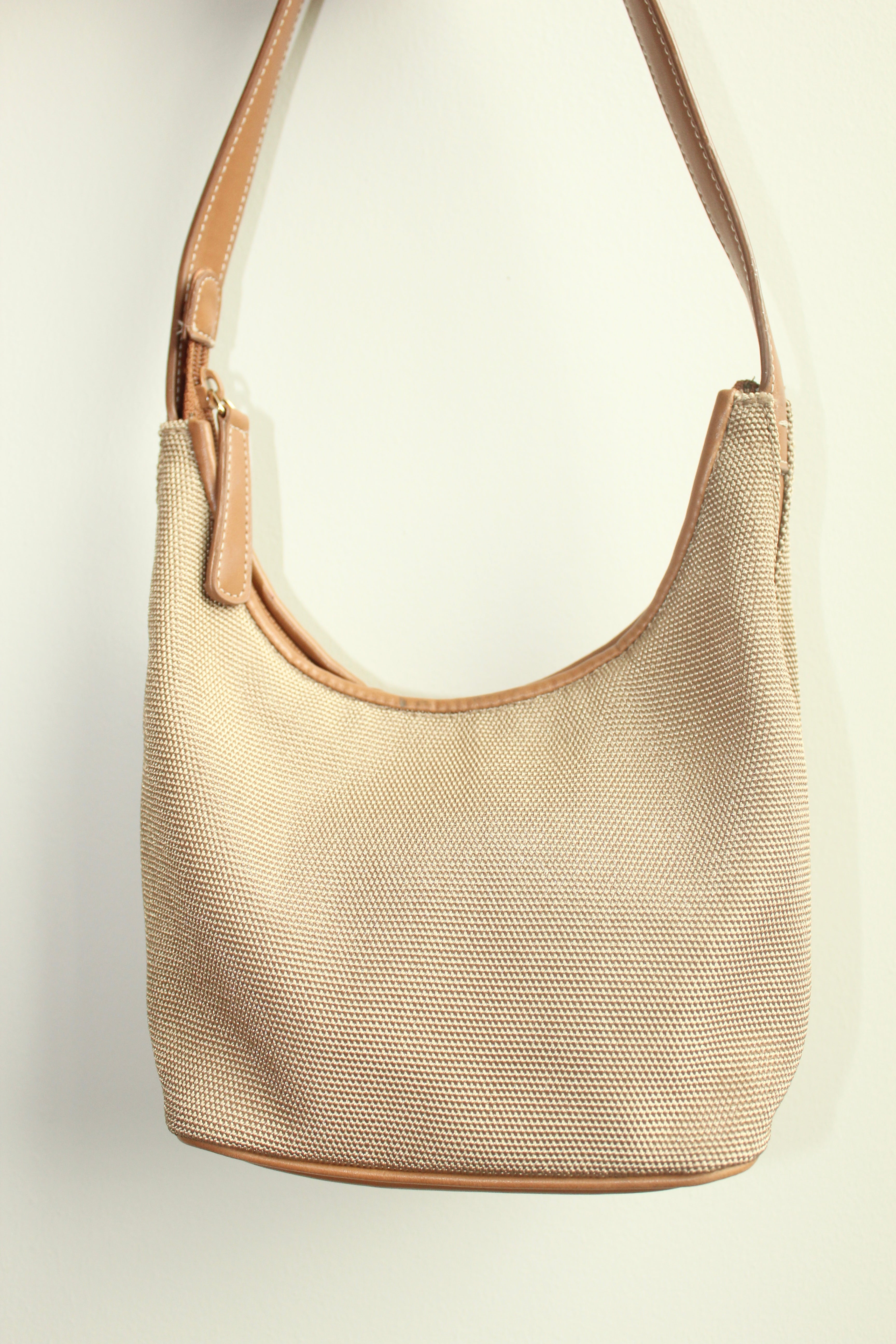 Vintage 90s Cream Textured Purse
