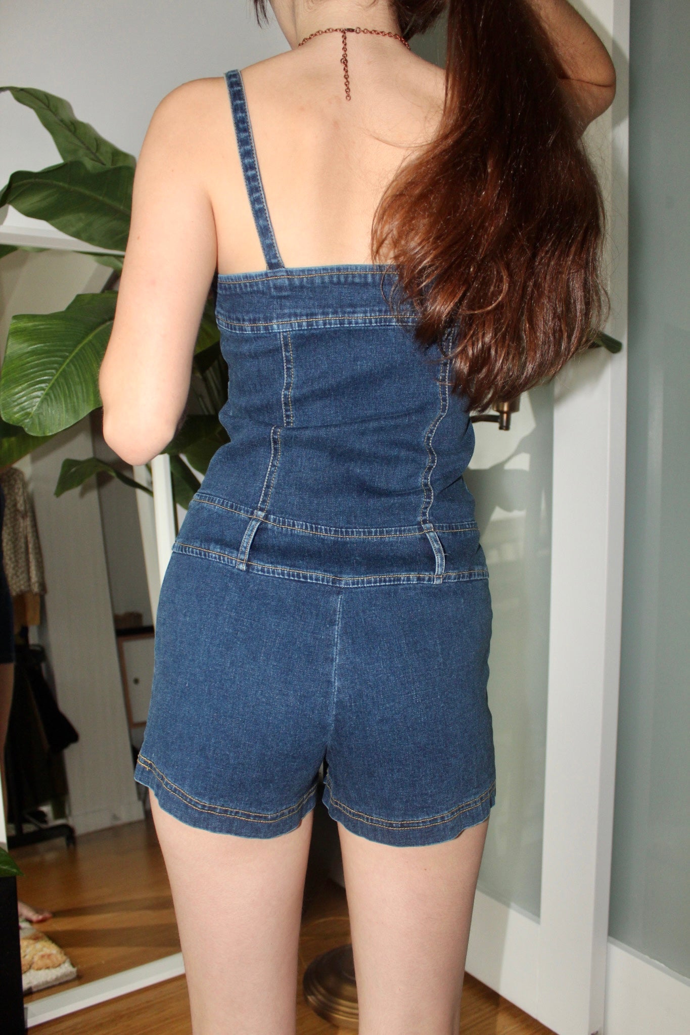 Vintage 90s Mini Denim Romper (S)