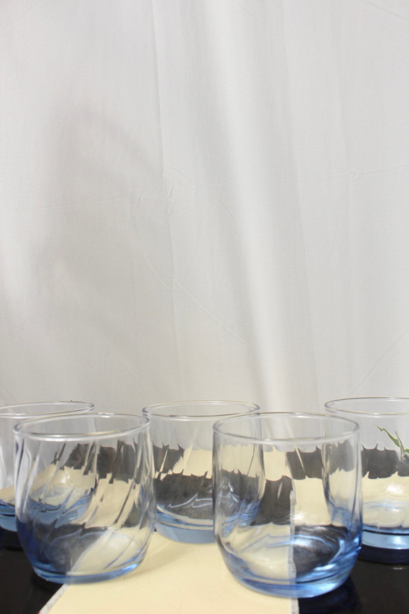 Vintage Sheer Cobalt Glasses (5)