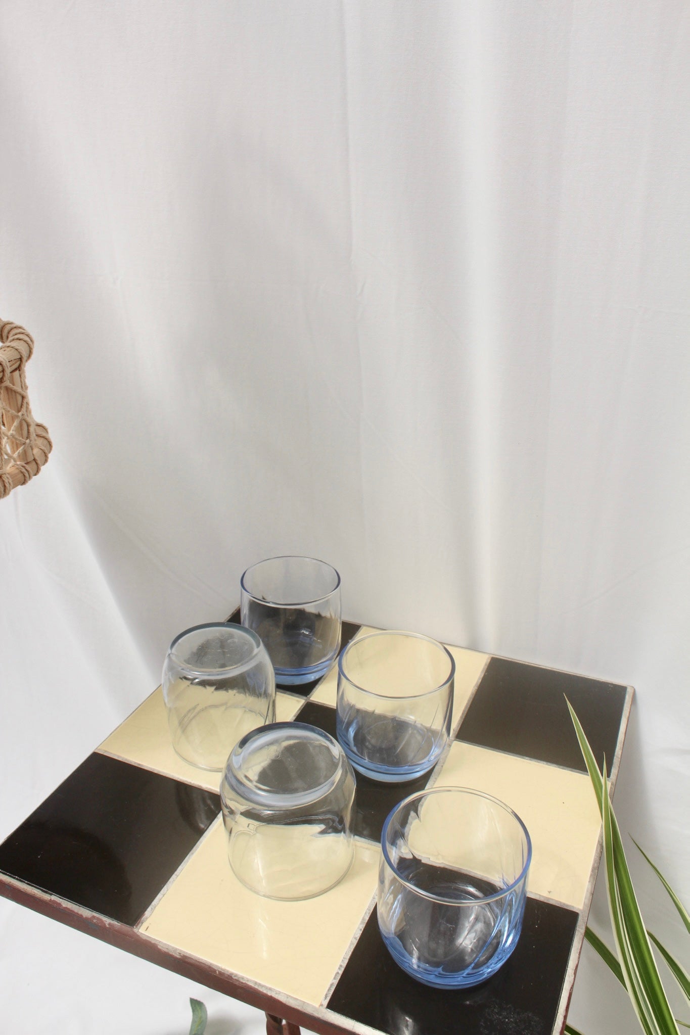 Vintage Sheer Cobalt Glasses (5)