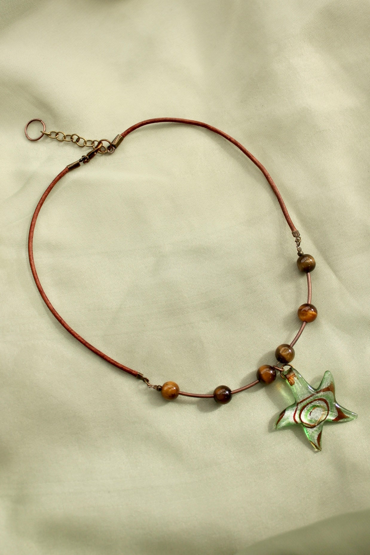 Glass Star Beaded Choker