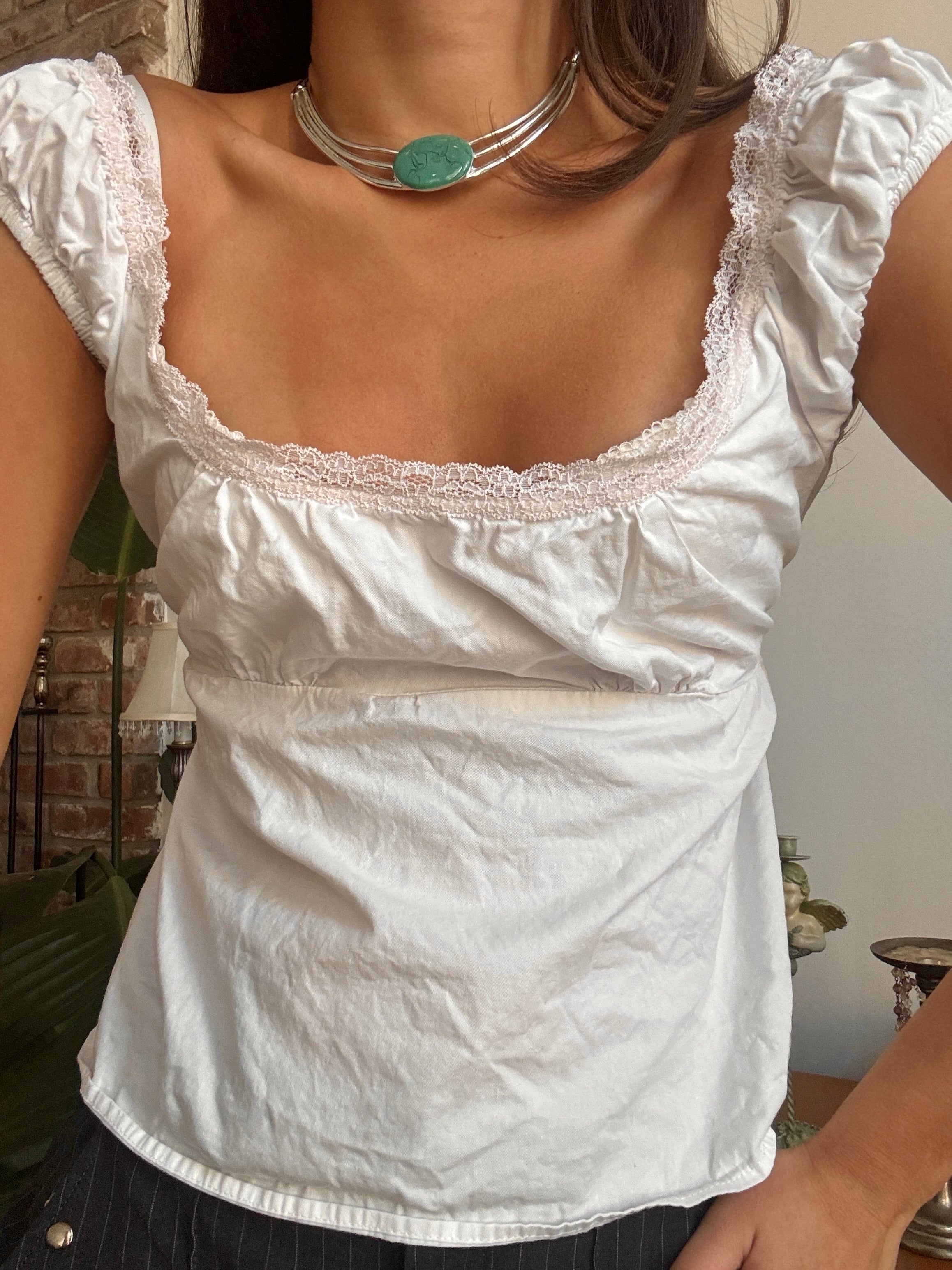 Vintage 90s Turquoise Modernist Collar Choker