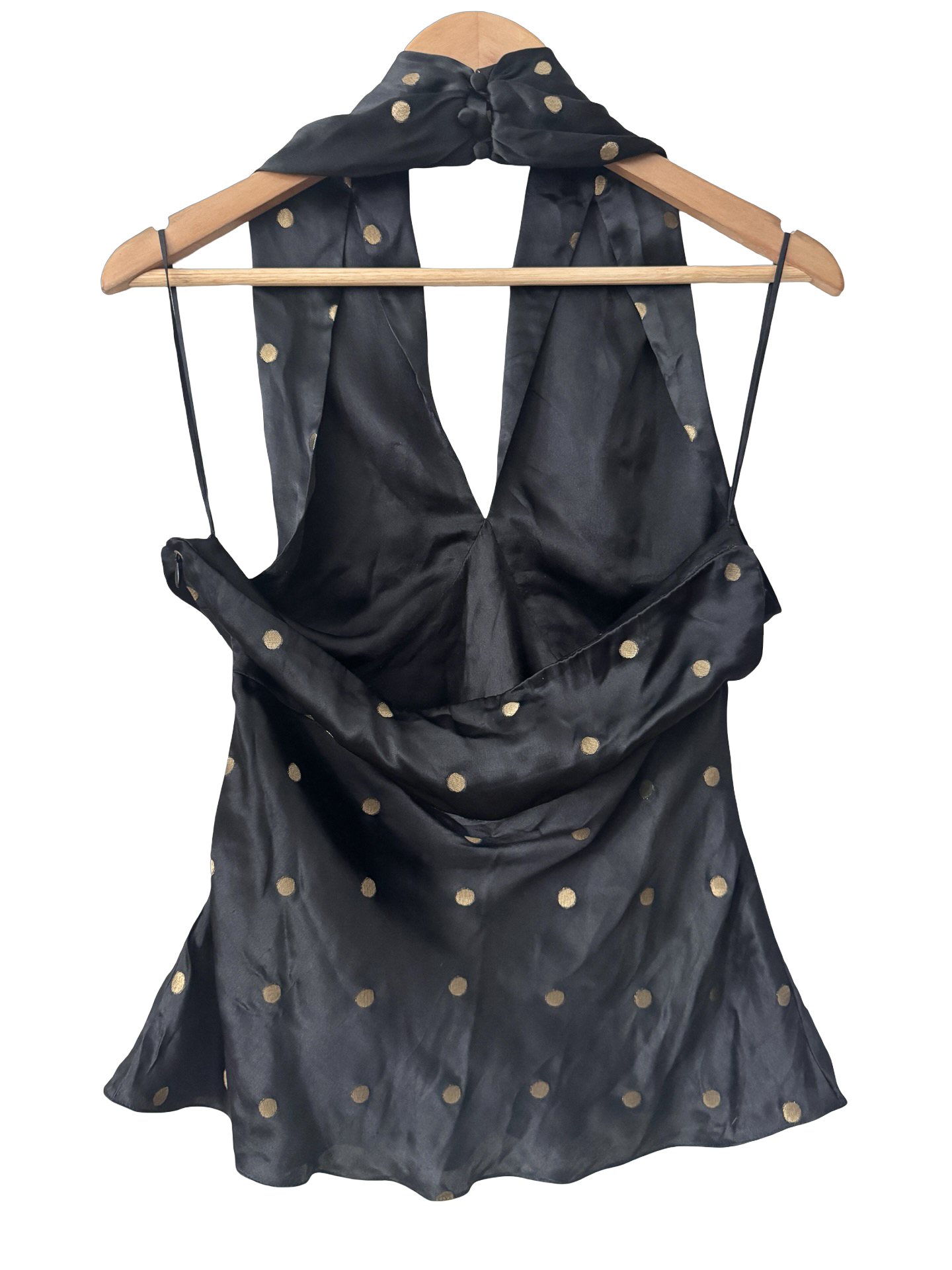 Vintage Y2K Ralph Lauren Silk Halter (M)