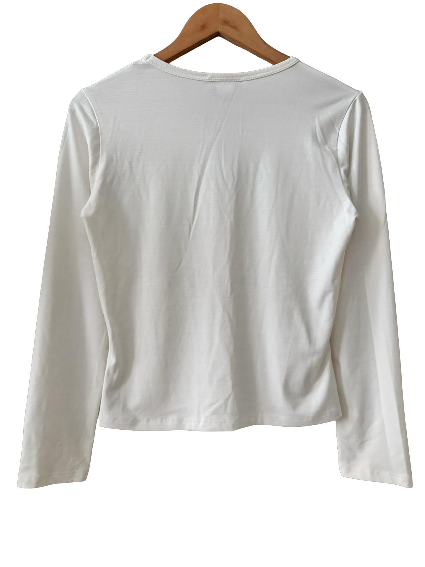 Vintage 90s Pretty Girl Ivory Long Sleeve (L)