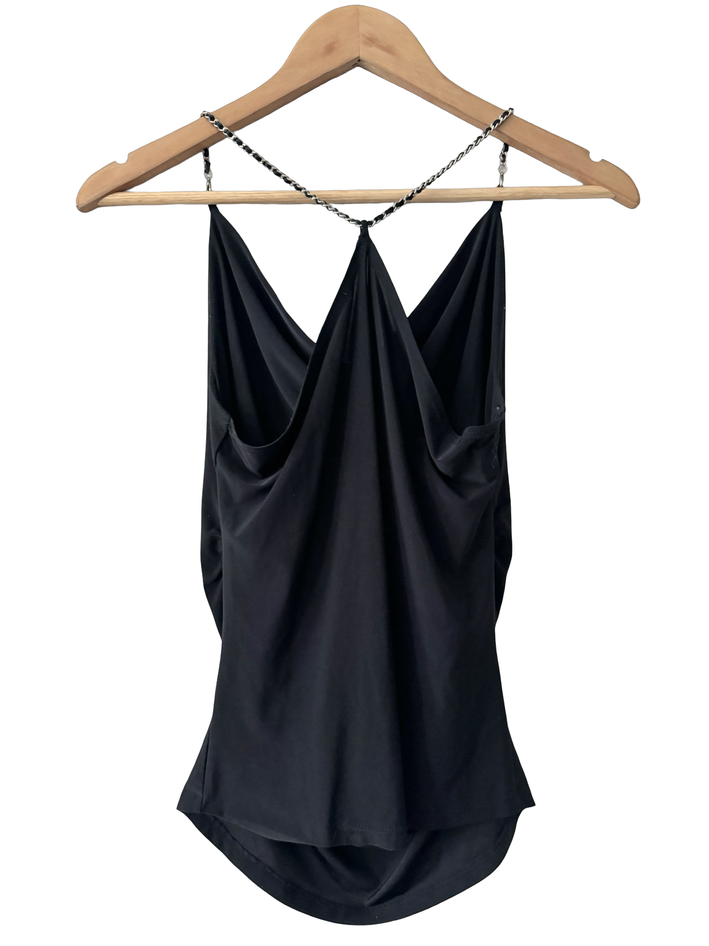 Vintage Y2K Midnight Chain Halter Cami (S-M)