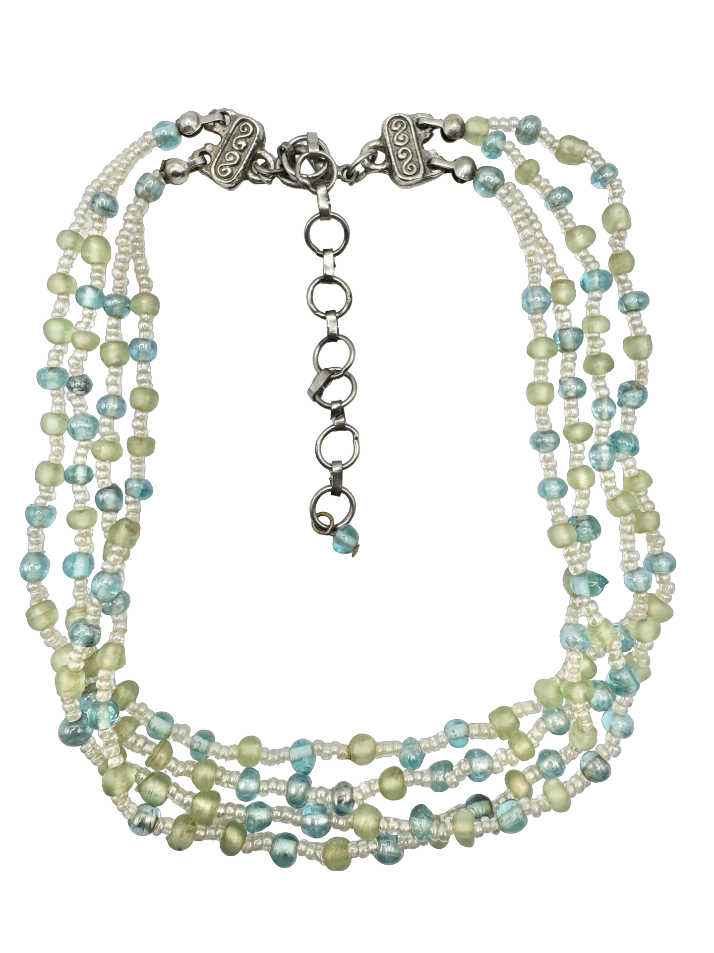 Vintage 90s Sea Glass Garden Choker
