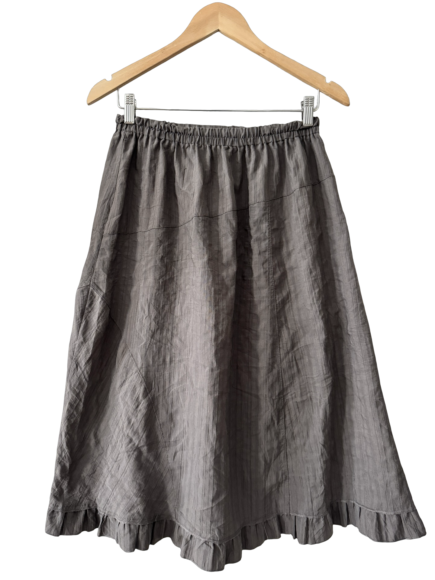 Vintage Y2K French Driftwood Asymmetrical Skirt (S)