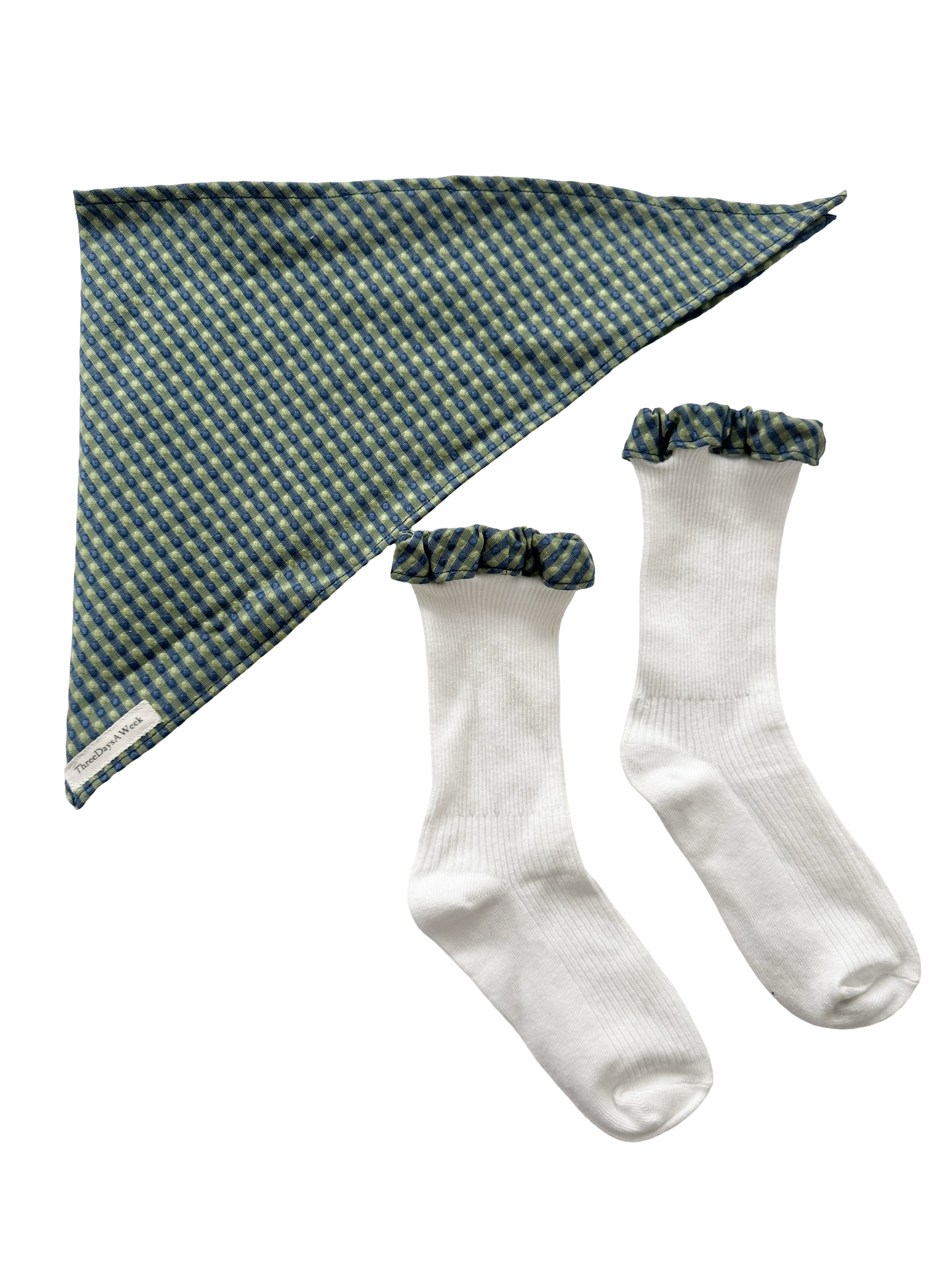 Meadow Check Scarf & Matching Socks Set