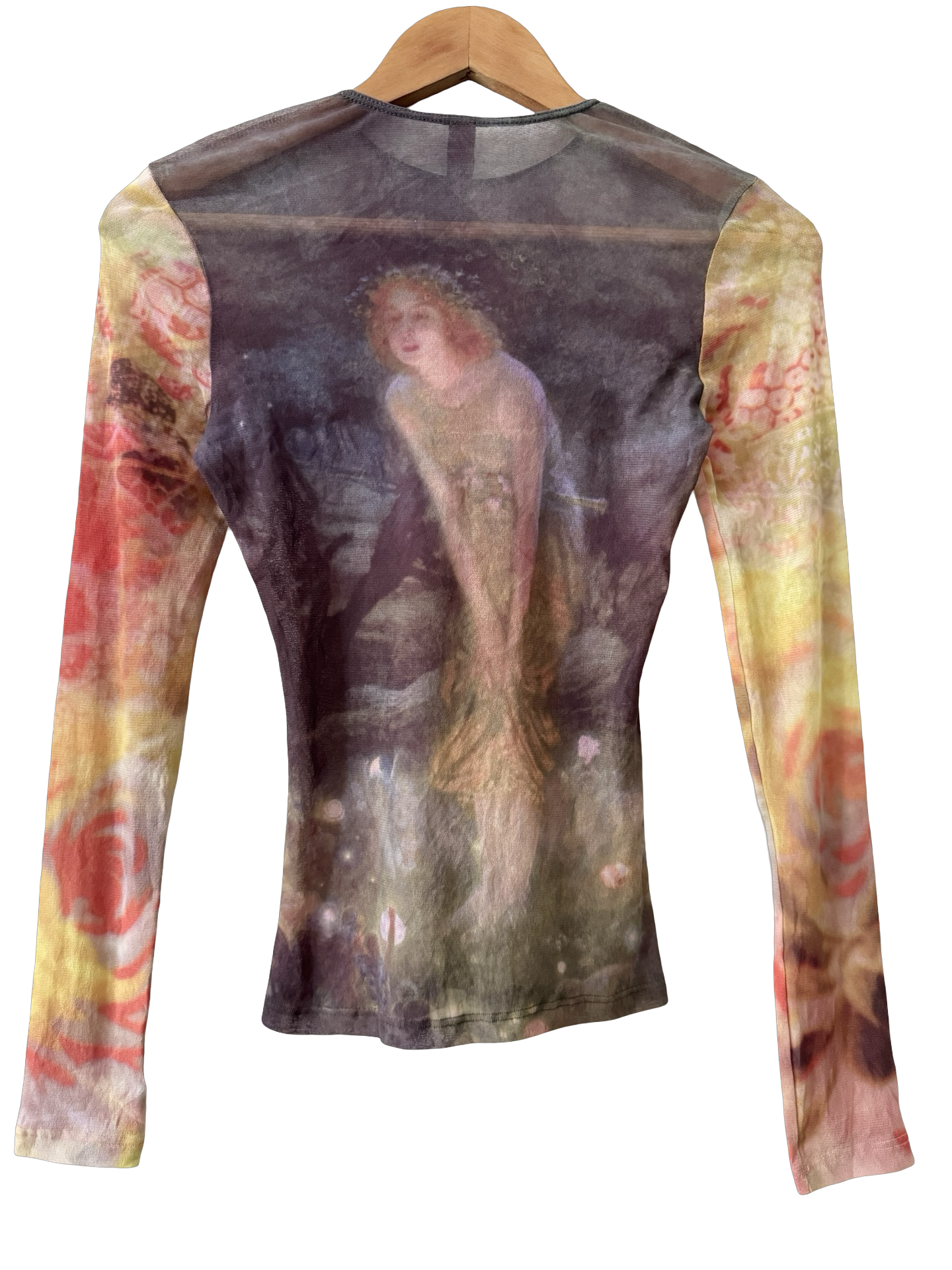 Vintage 90s Afterglow Rhinestone Mesh Top (S/M)