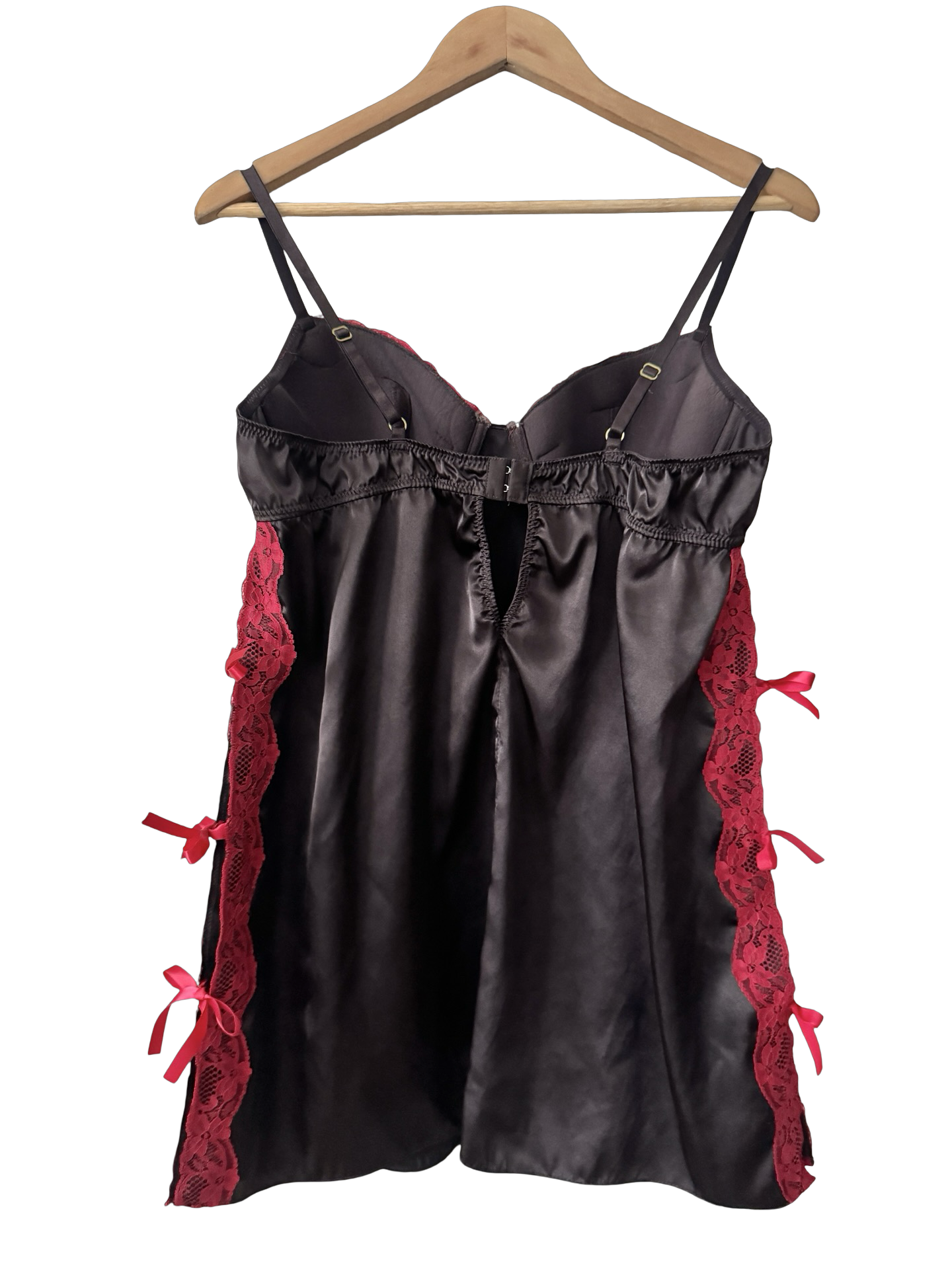 Vintage Y2K Cherry Ribbon Longline Bustier (Large)
