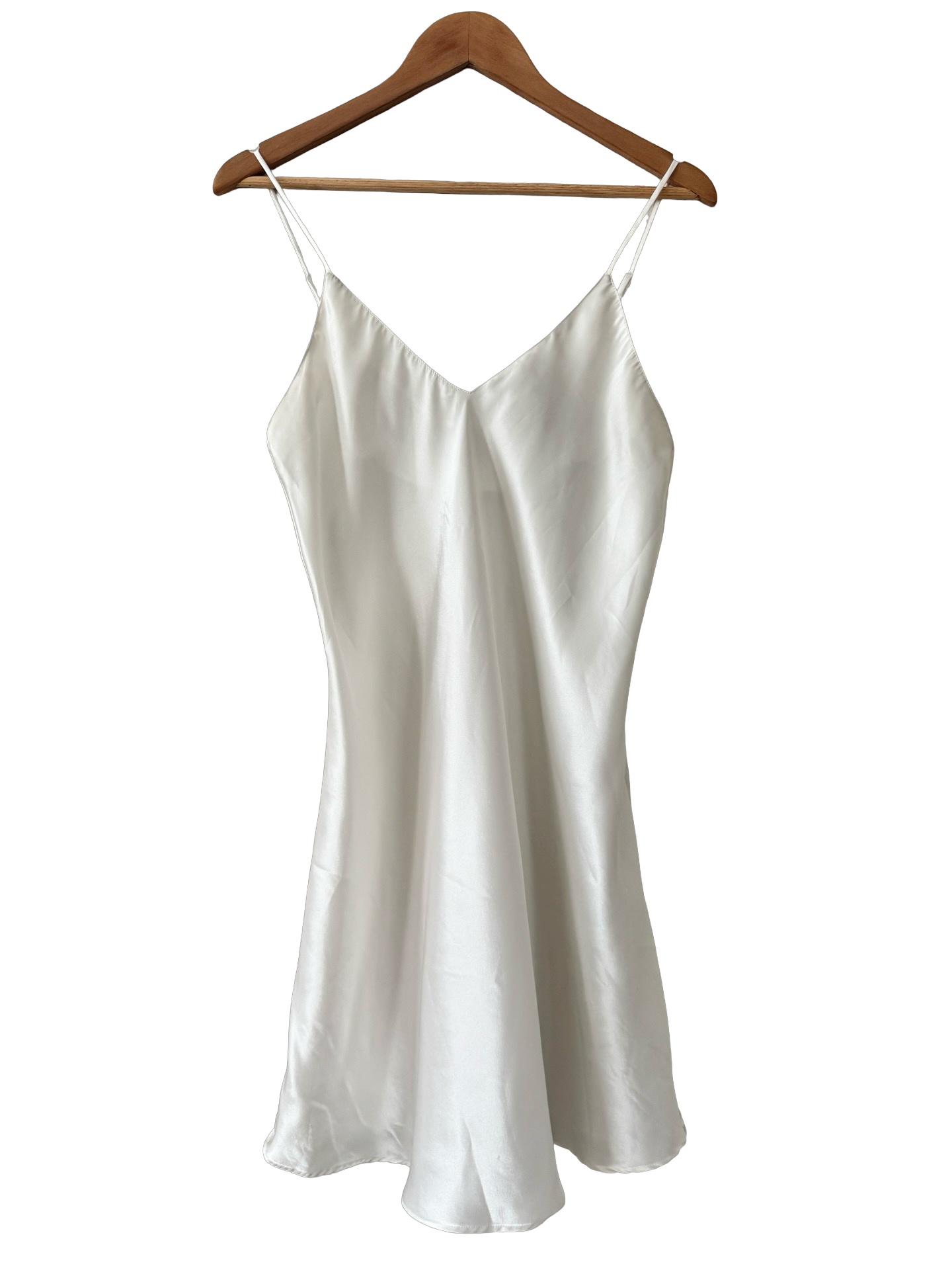 Vintage 90s Classic Ivory Slip Dress (M)