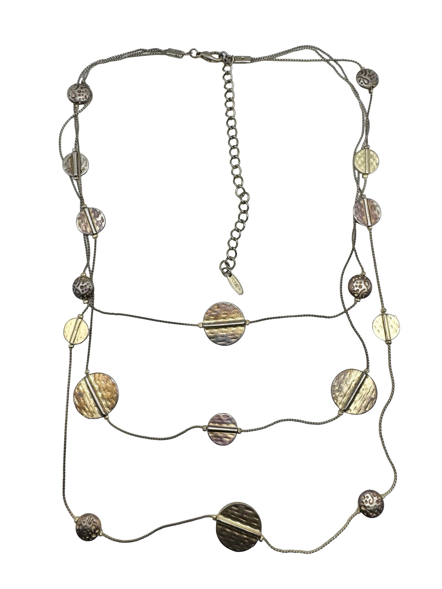 Vintage Golden Orbit Layered Necklace