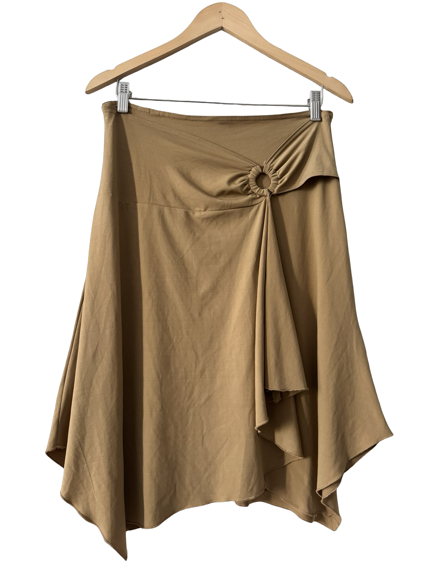 Vintage Y2K Golden Hour Ring Detail Asymmetrical Skirt (M)
