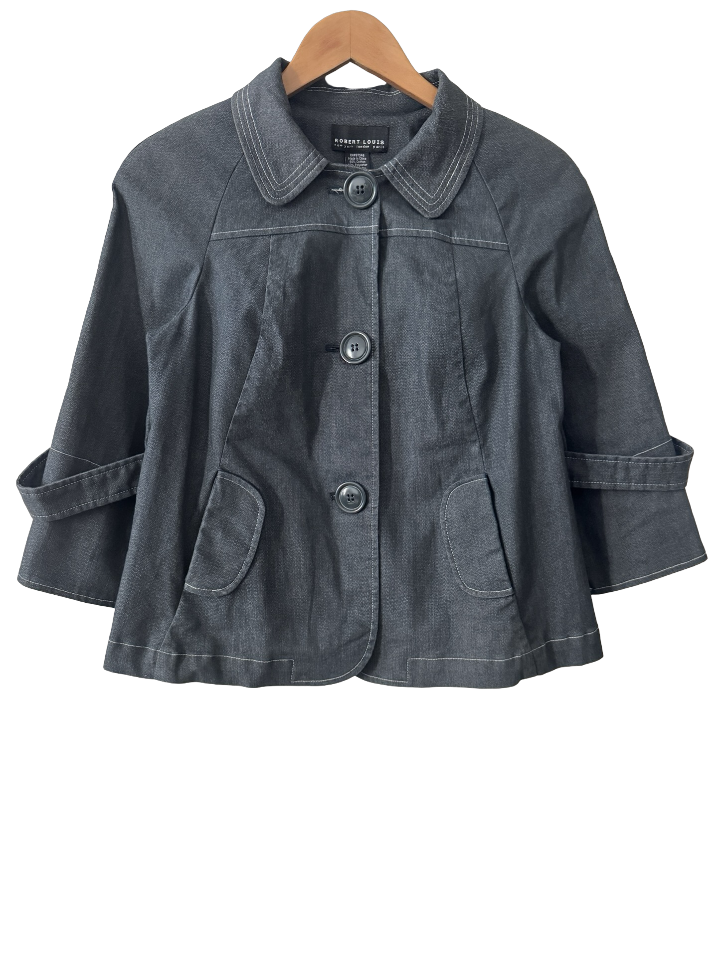 Vintage Y2K Left Bank Contrast Stitch Jacket (M)