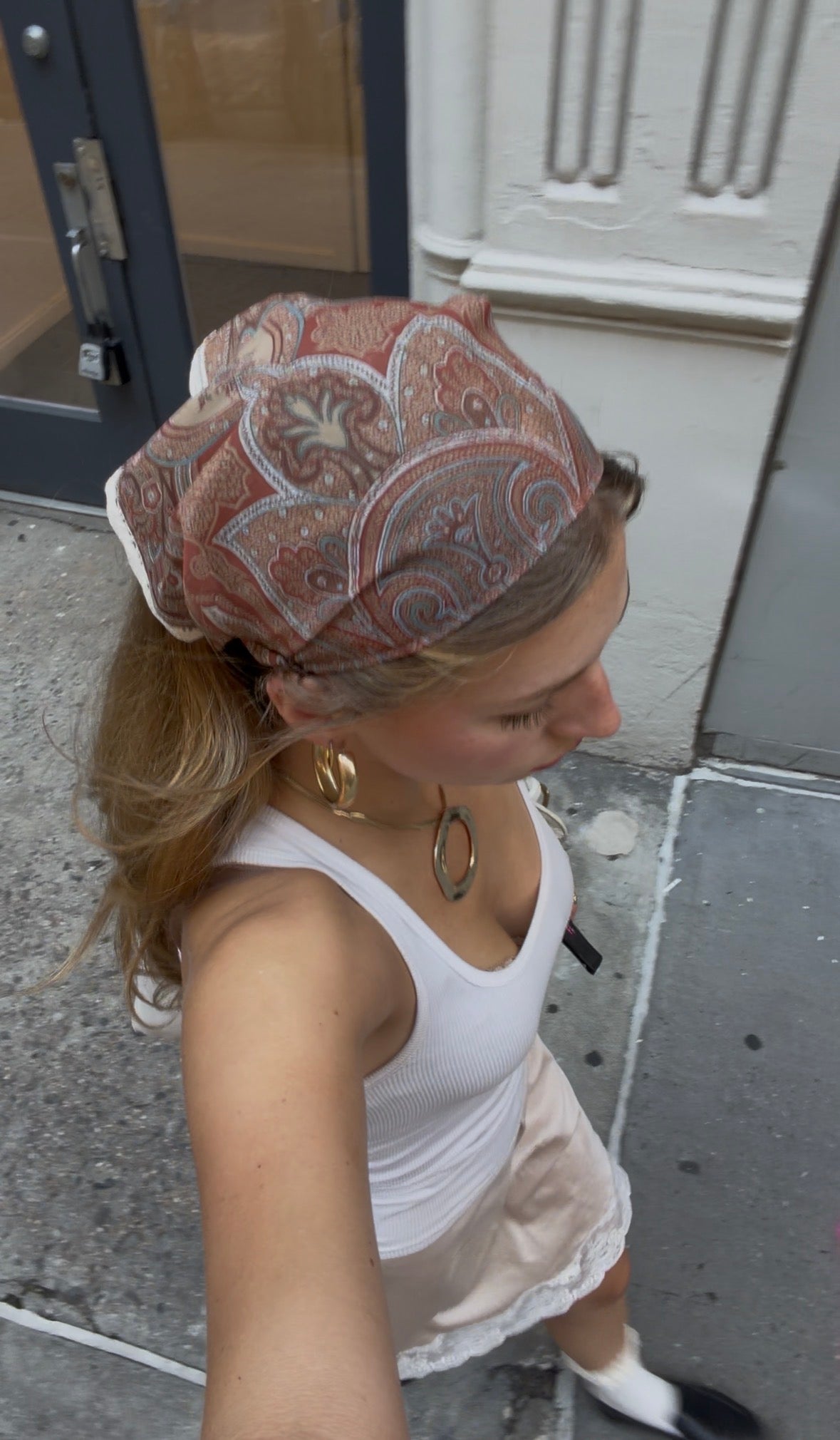 Boho Paisley Lace Hair Scarf
