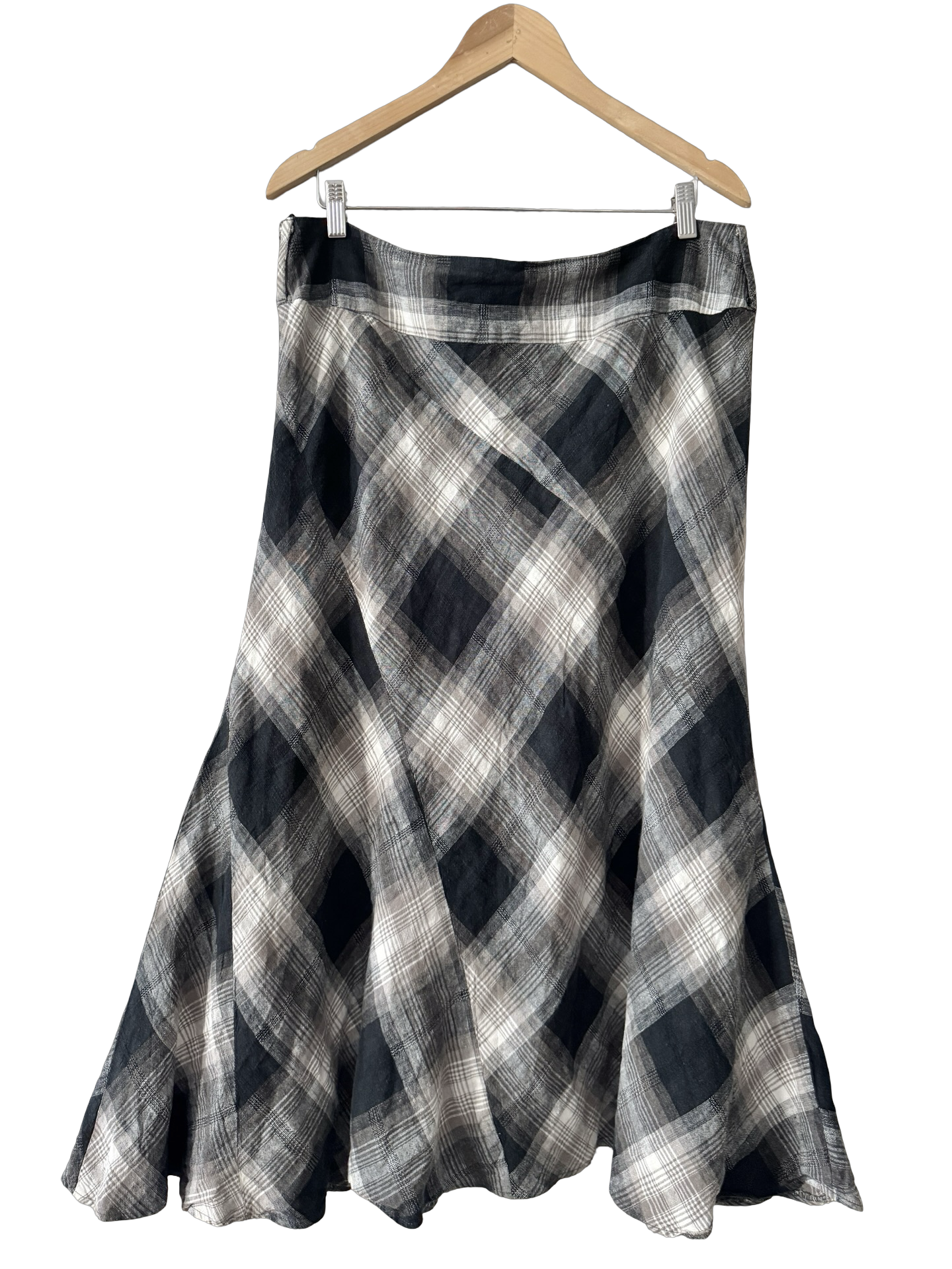 Vintage 90s Savoir Faire Tailored Midi Skirt (L/XL)