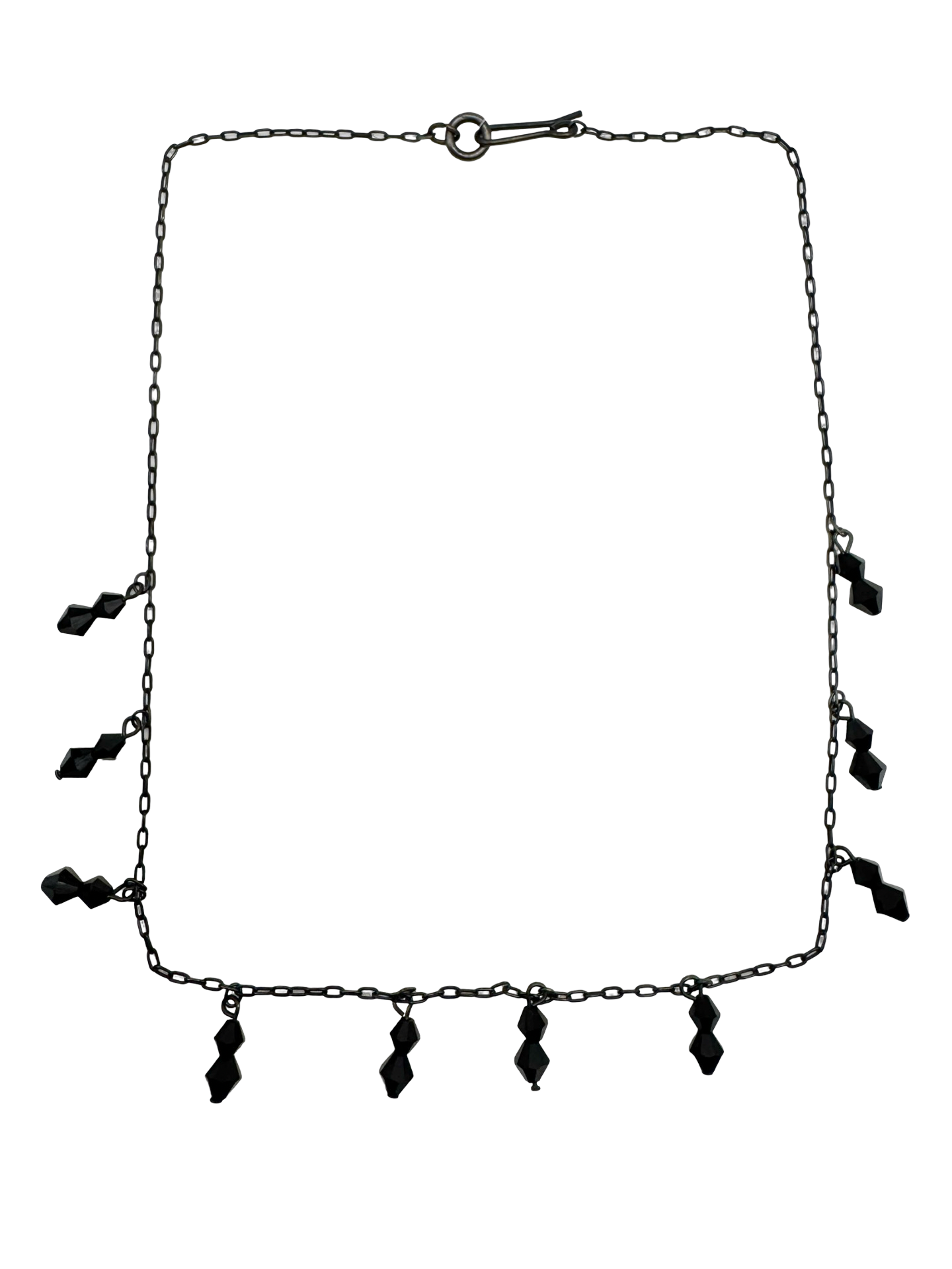 Vintage Midnight Spell Crystal Charm Choker