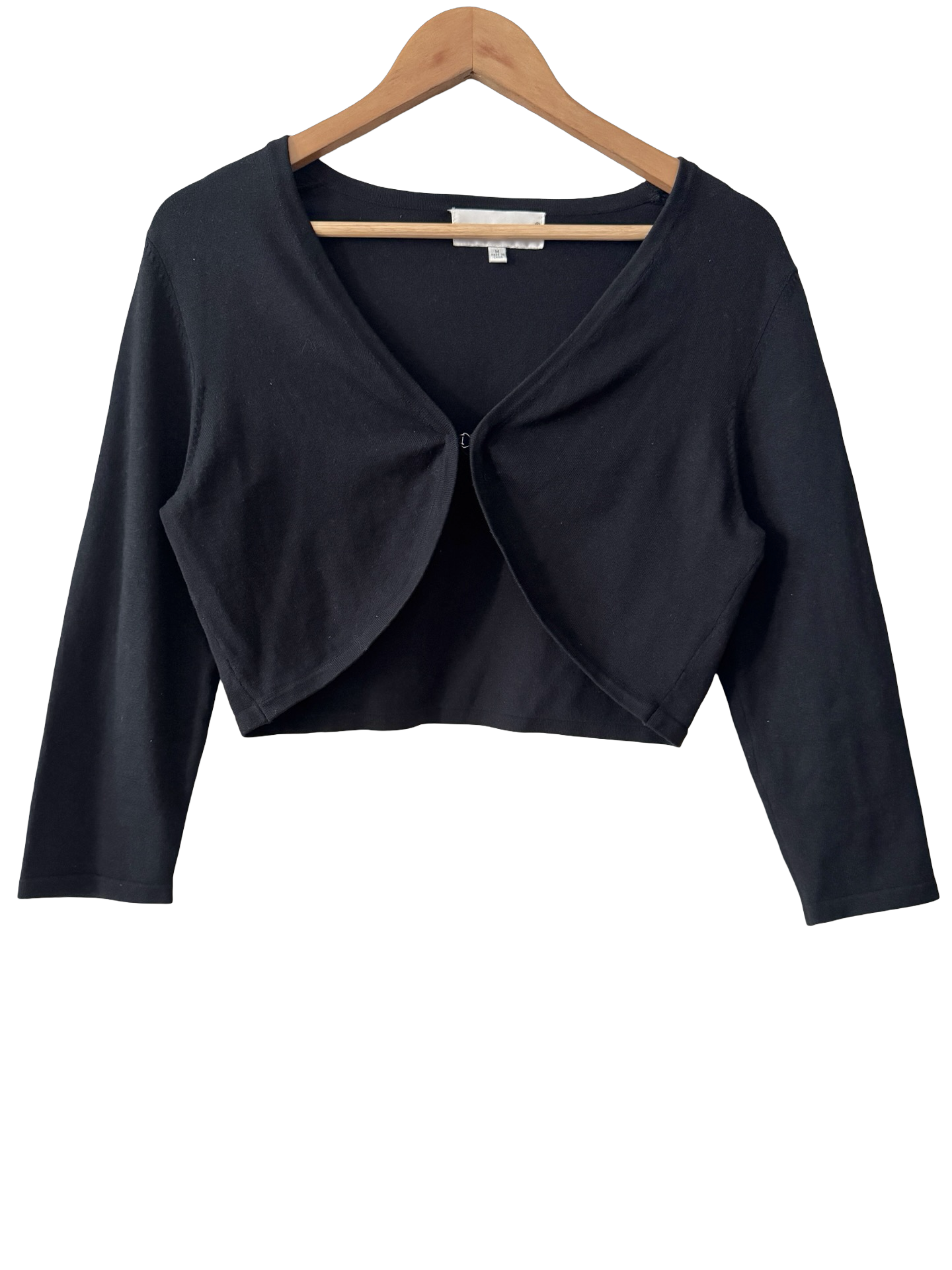 Vintage 90s Black Swan Cropped Bolero Top (M/L)