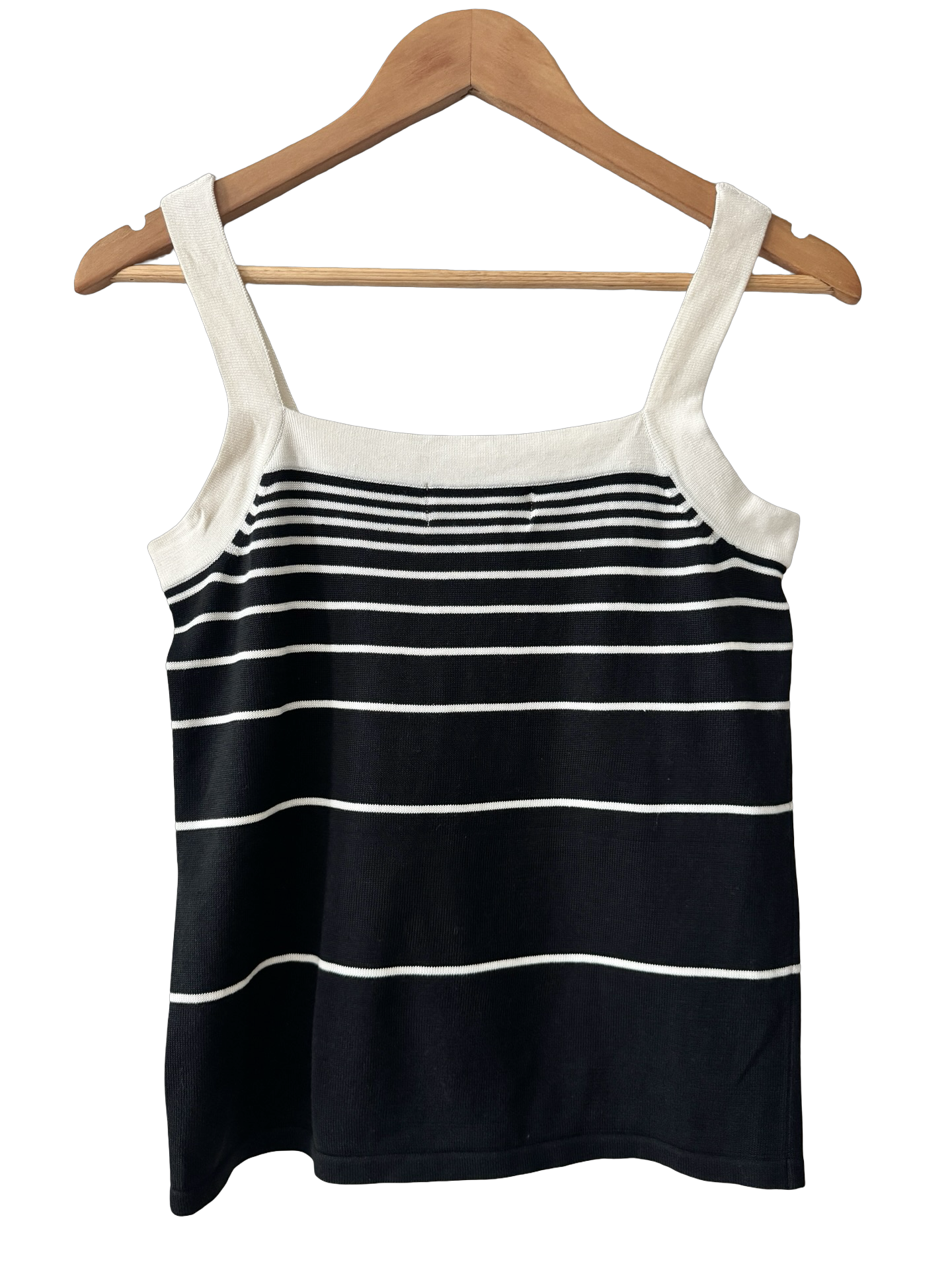 Vintage Mixed Stripe Silk Cotton Knit Tank (S/M)