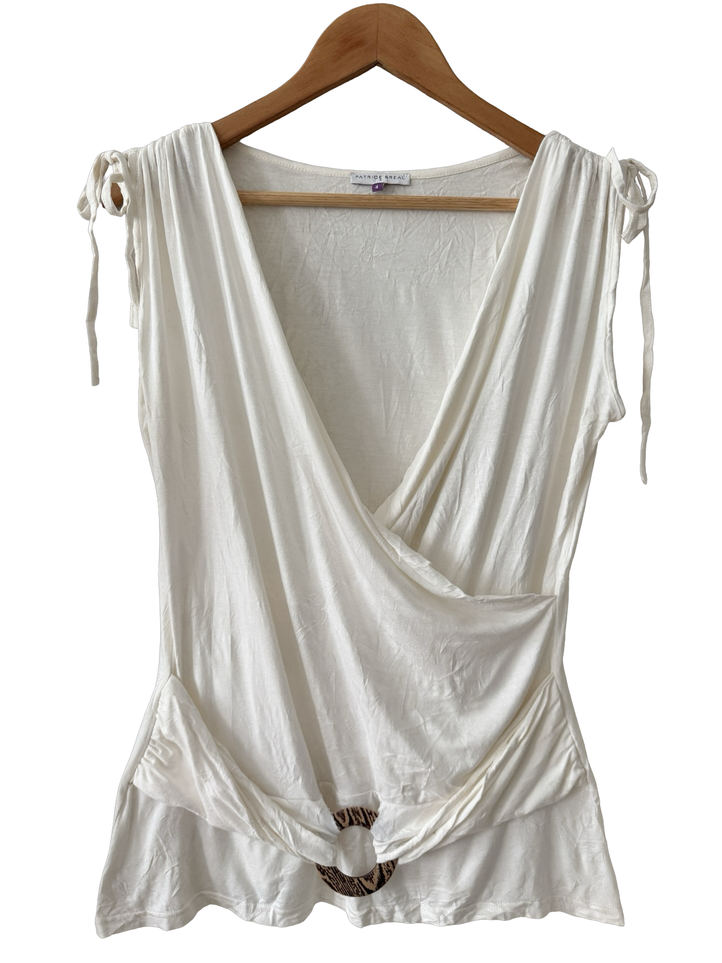 Vintage Y2K Ivory Goddess Top (L)