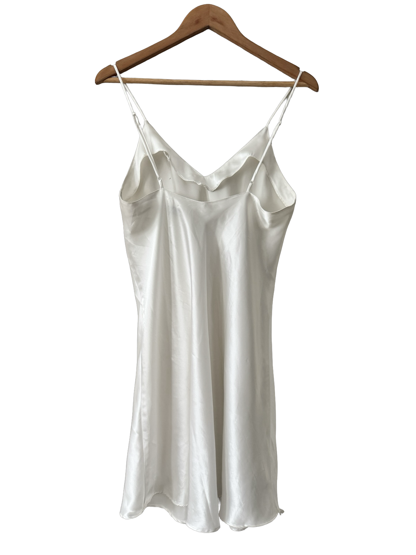 Vintage 90s Classic Ivory Slip Dress (M)