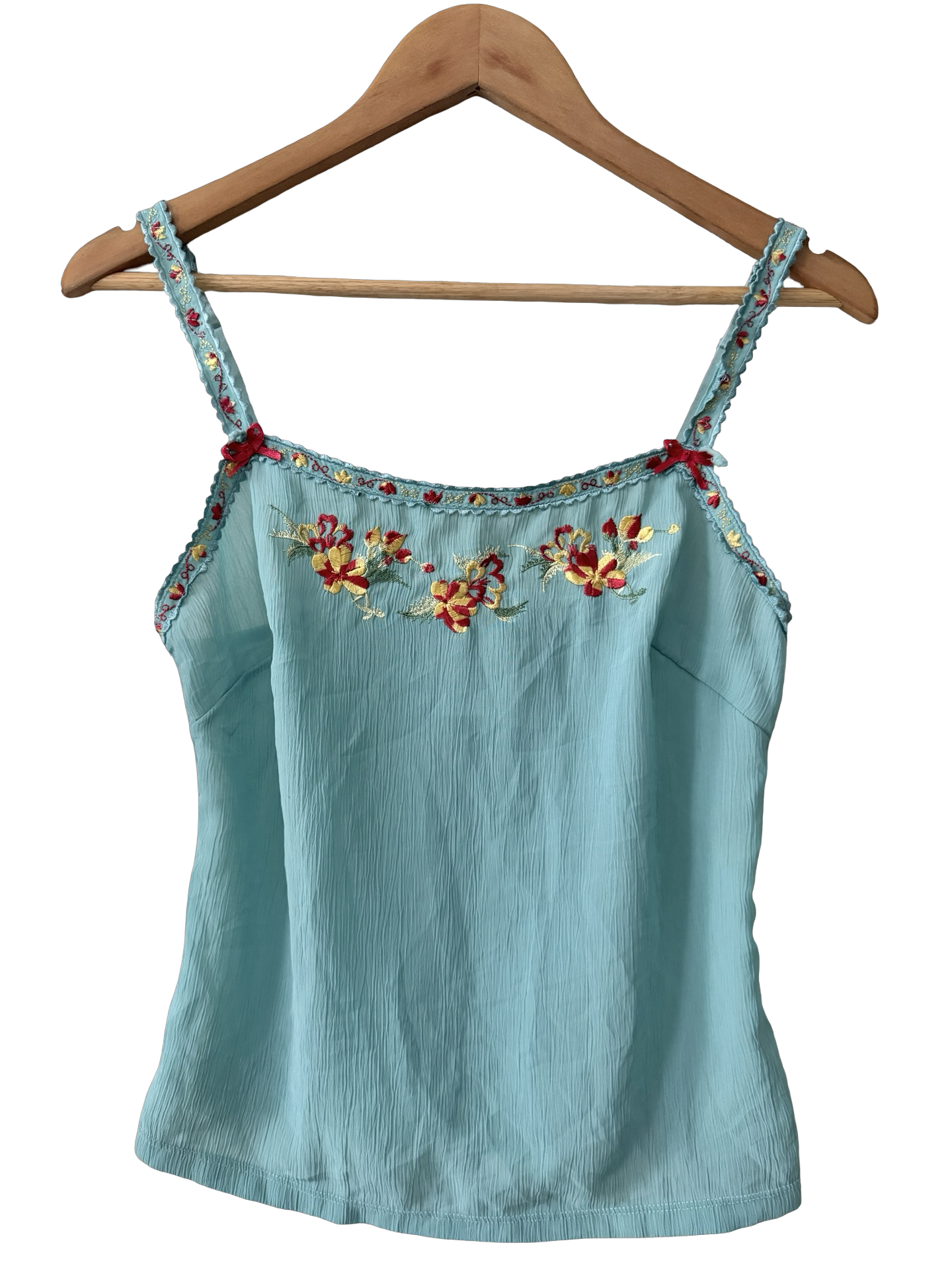 Vintage Y2K Embroidered Garden Cami (S)