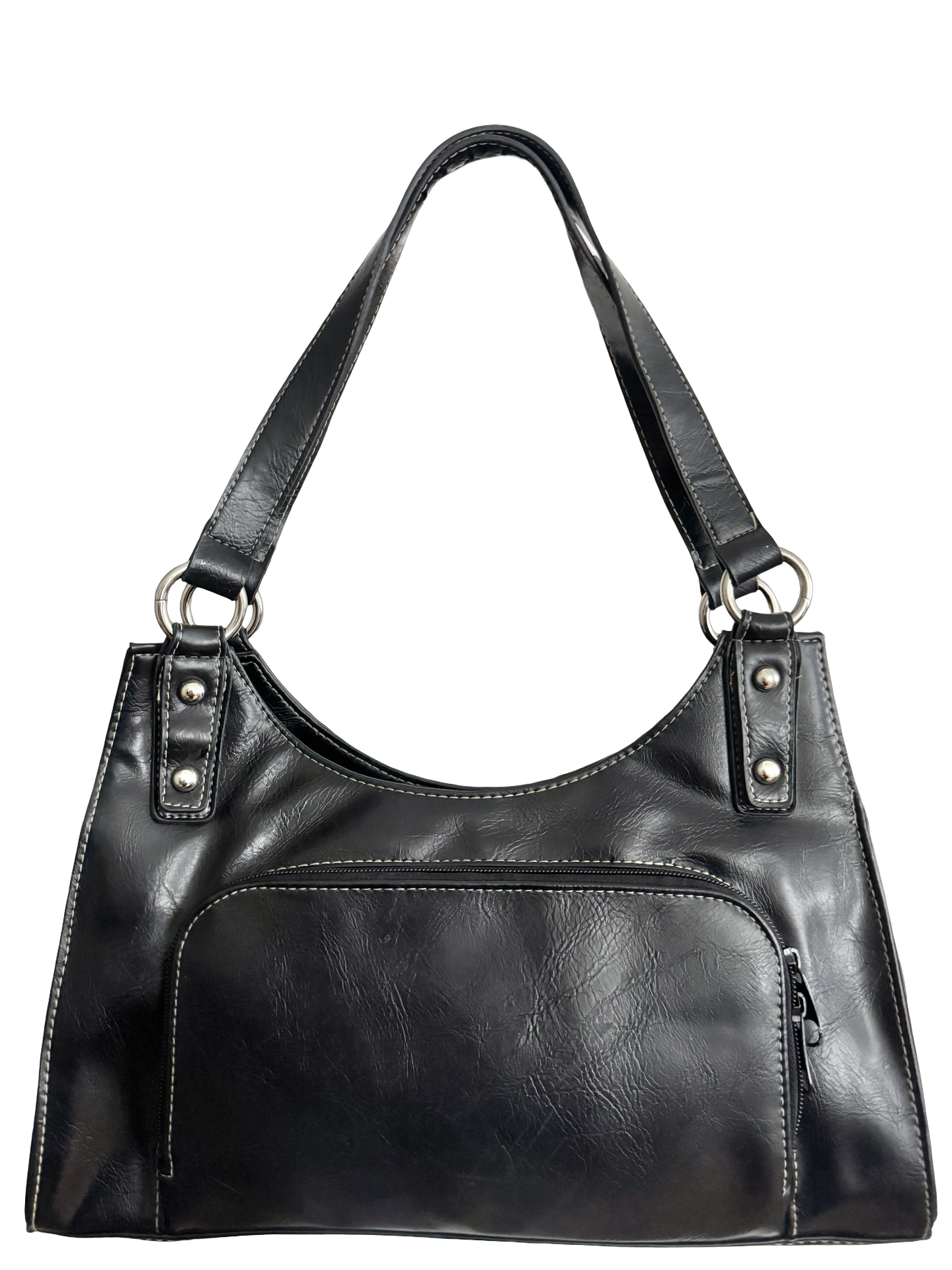 Vintage Y2K Downtown Black Pocket Bag