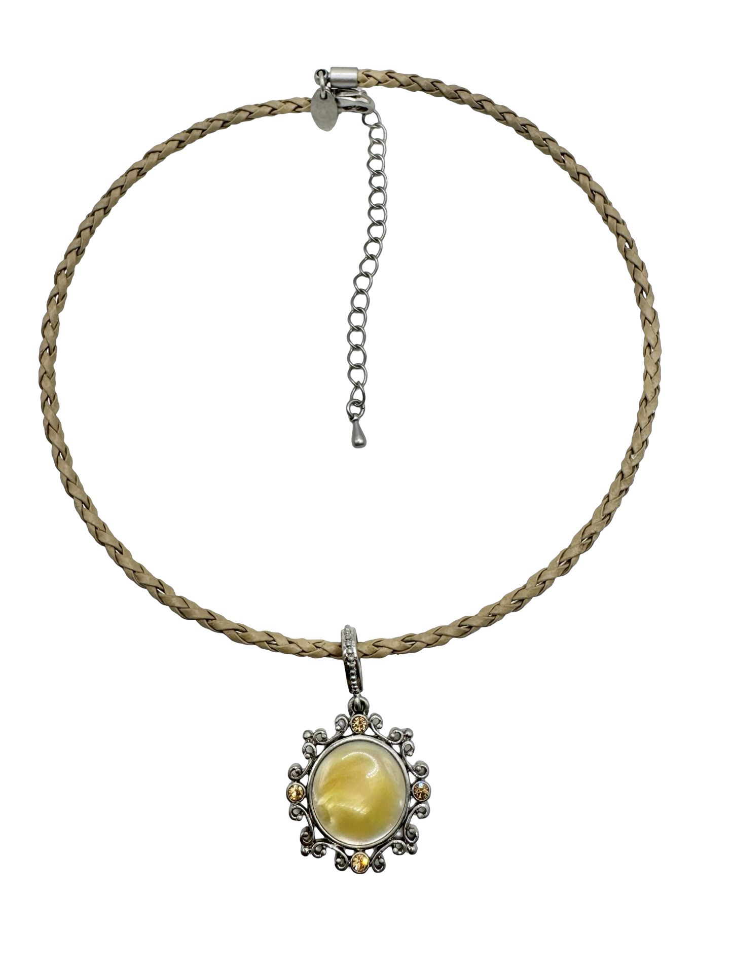 Vintage Y2K Lemon Locket Necklace