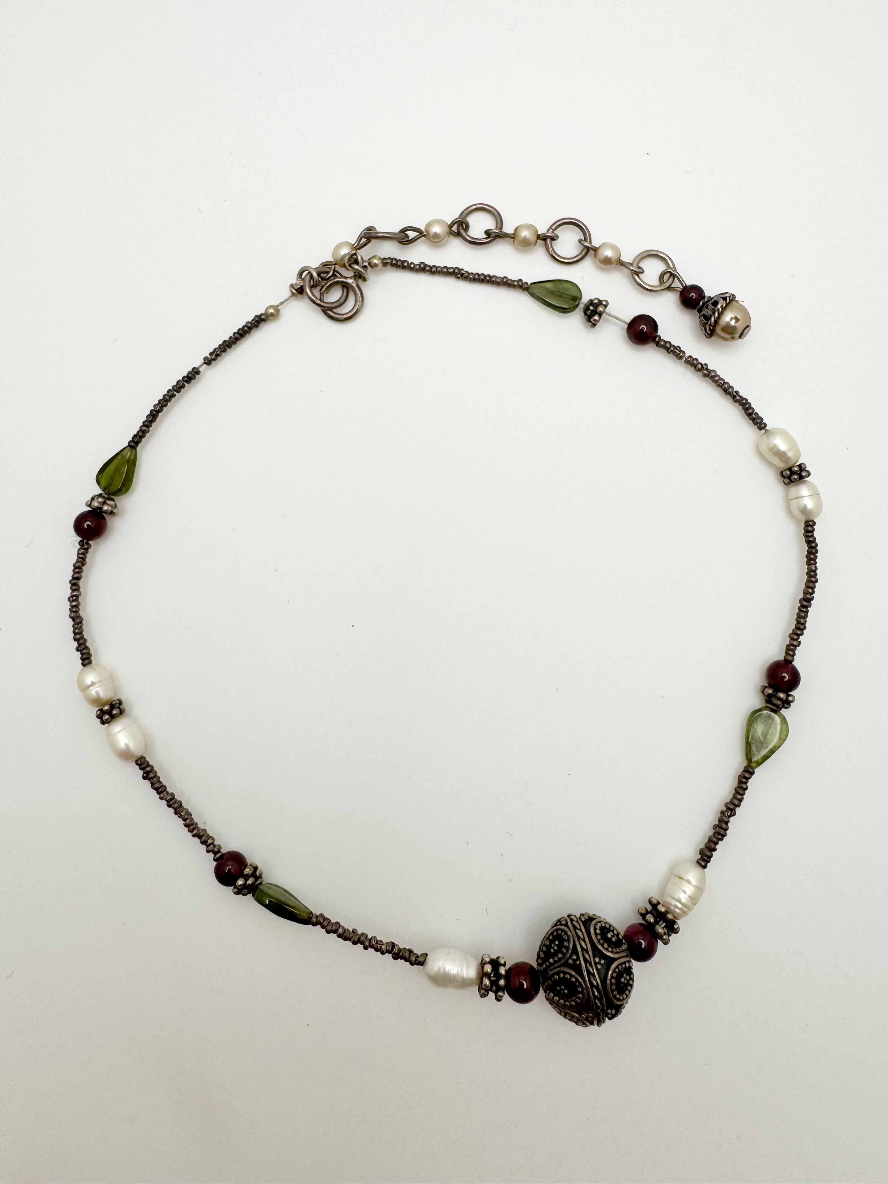 Boho Mixed Beaded Choker