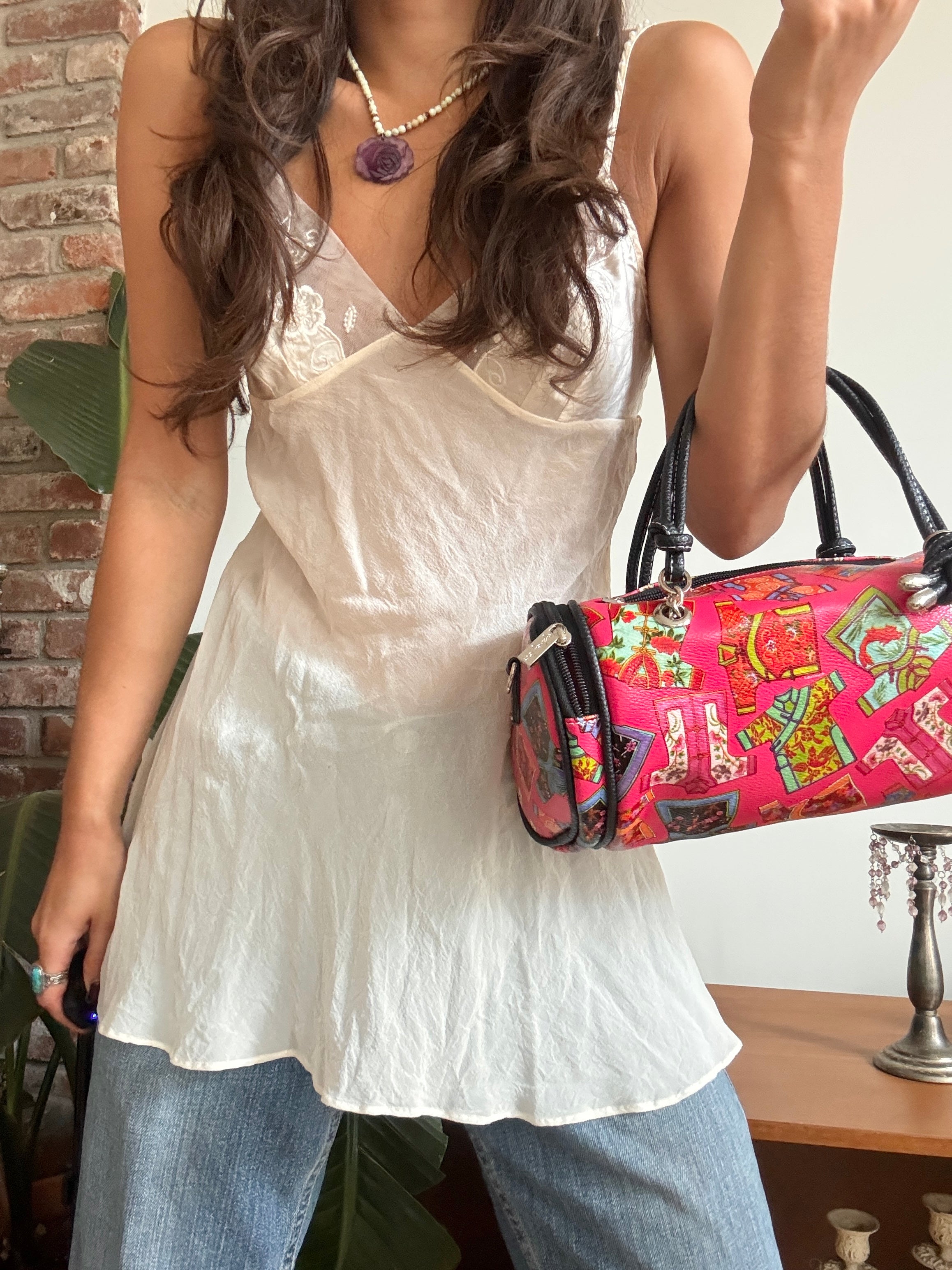 Vintage 90s Garment Graphic Purse