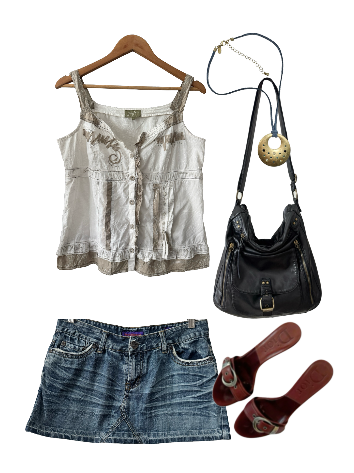 Vintage Y2K Desert Bloom Patchwork Tank (M/L)